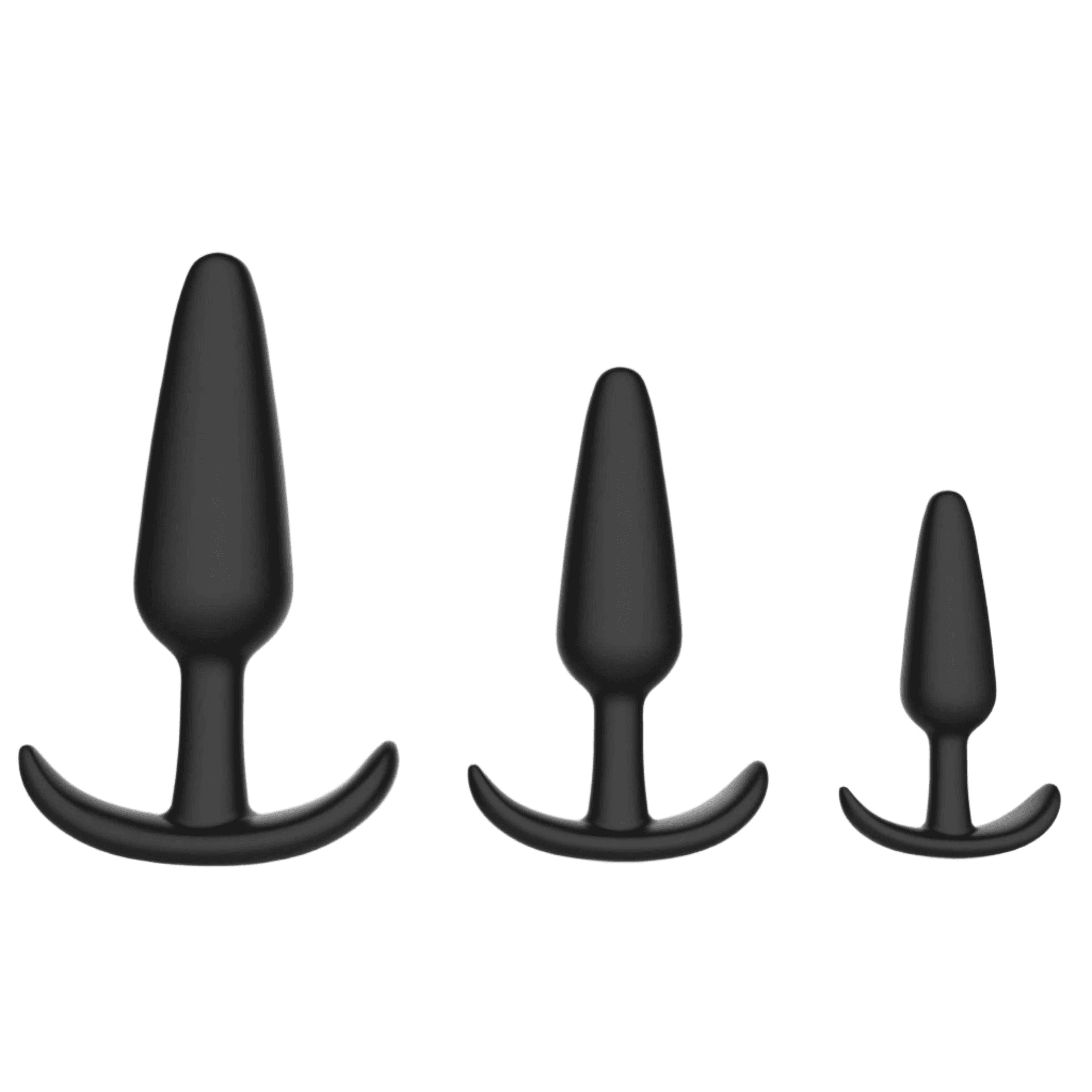 Level Up Anal Trainers 3 Piece Silicone Anchor Set