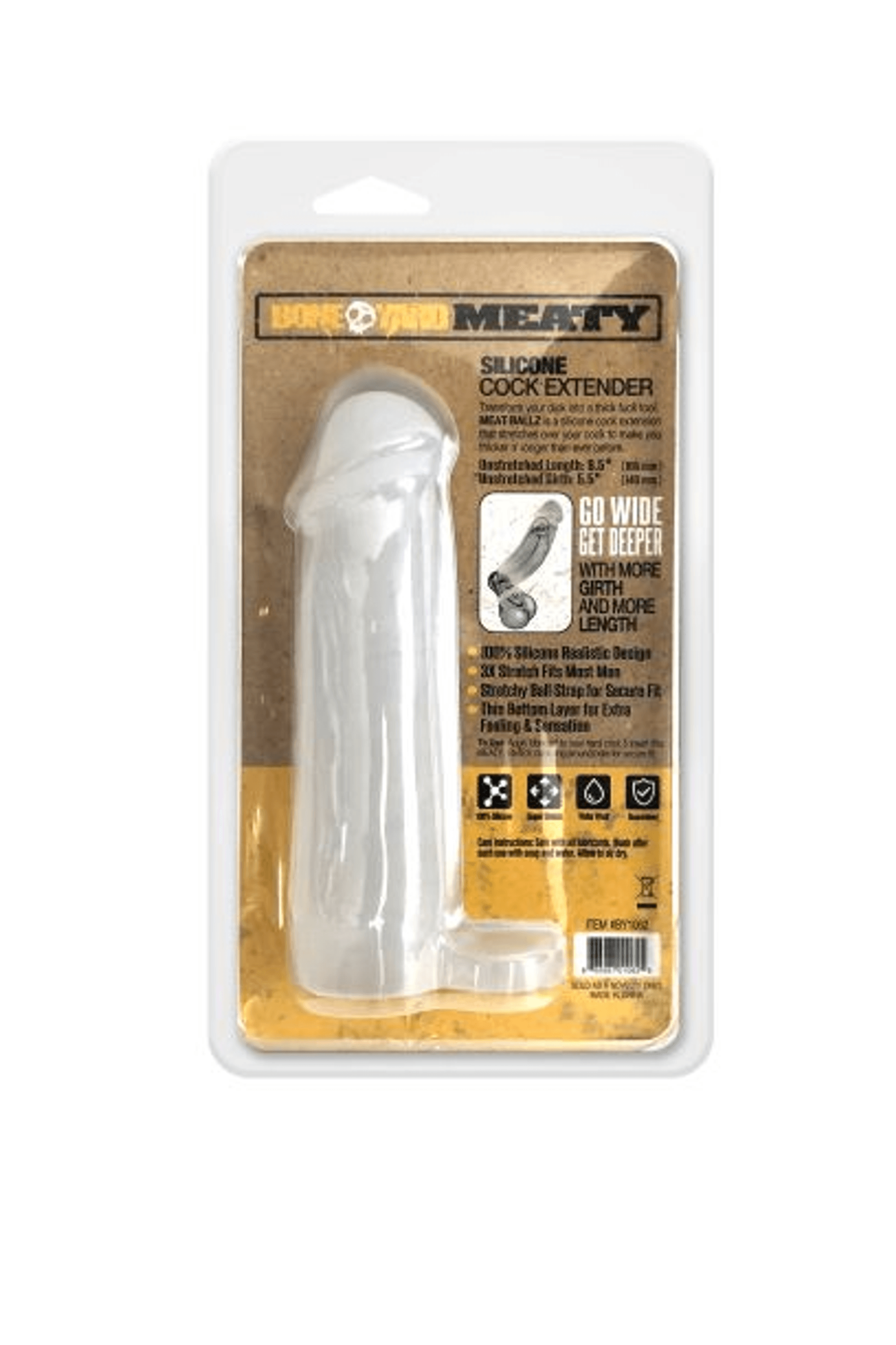 BONEYARD MEATY COCK EXTENDER CLEAR
