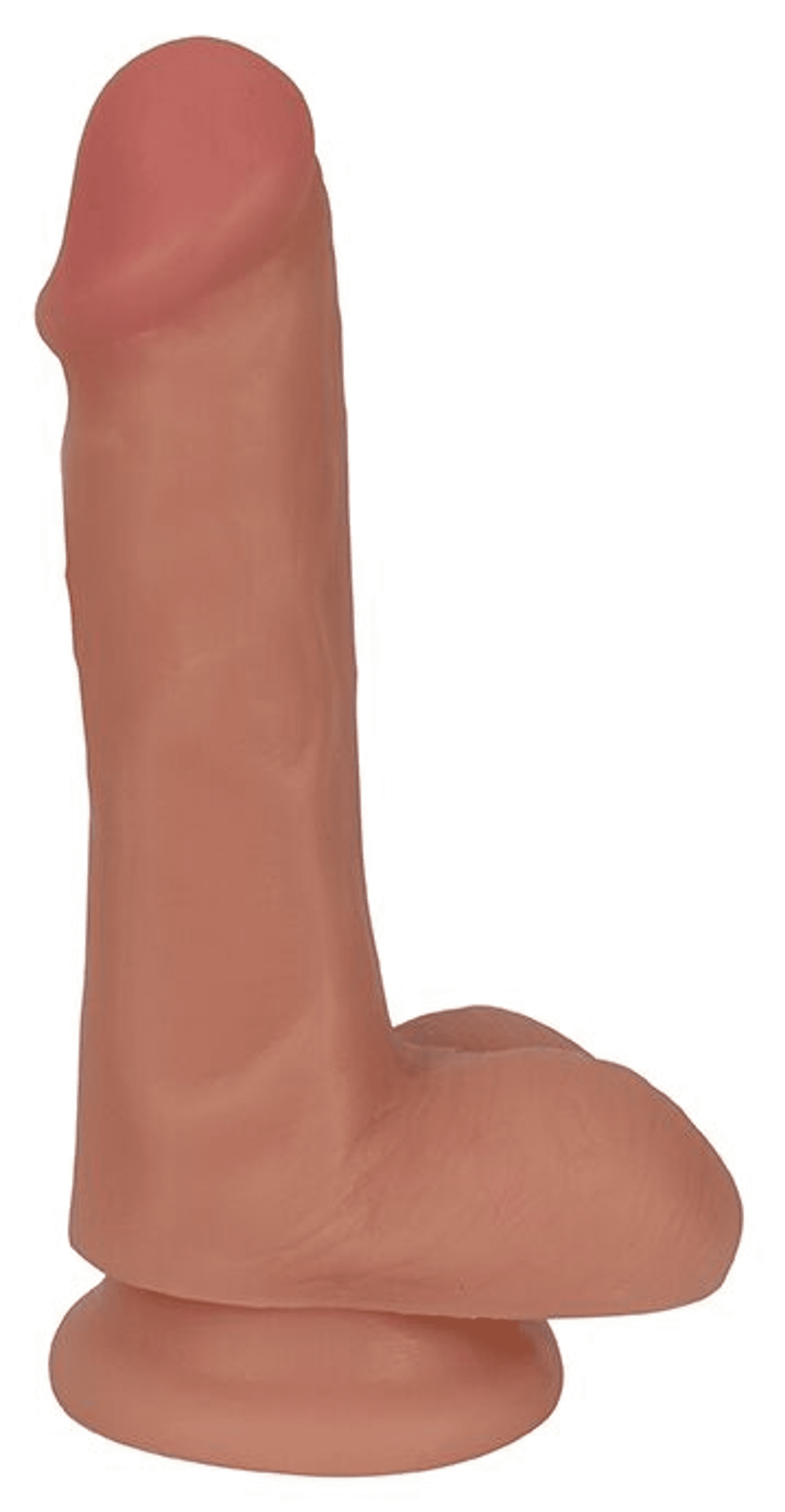 THINZ SLIM DONG 6IN W/ BALLS VANILLA