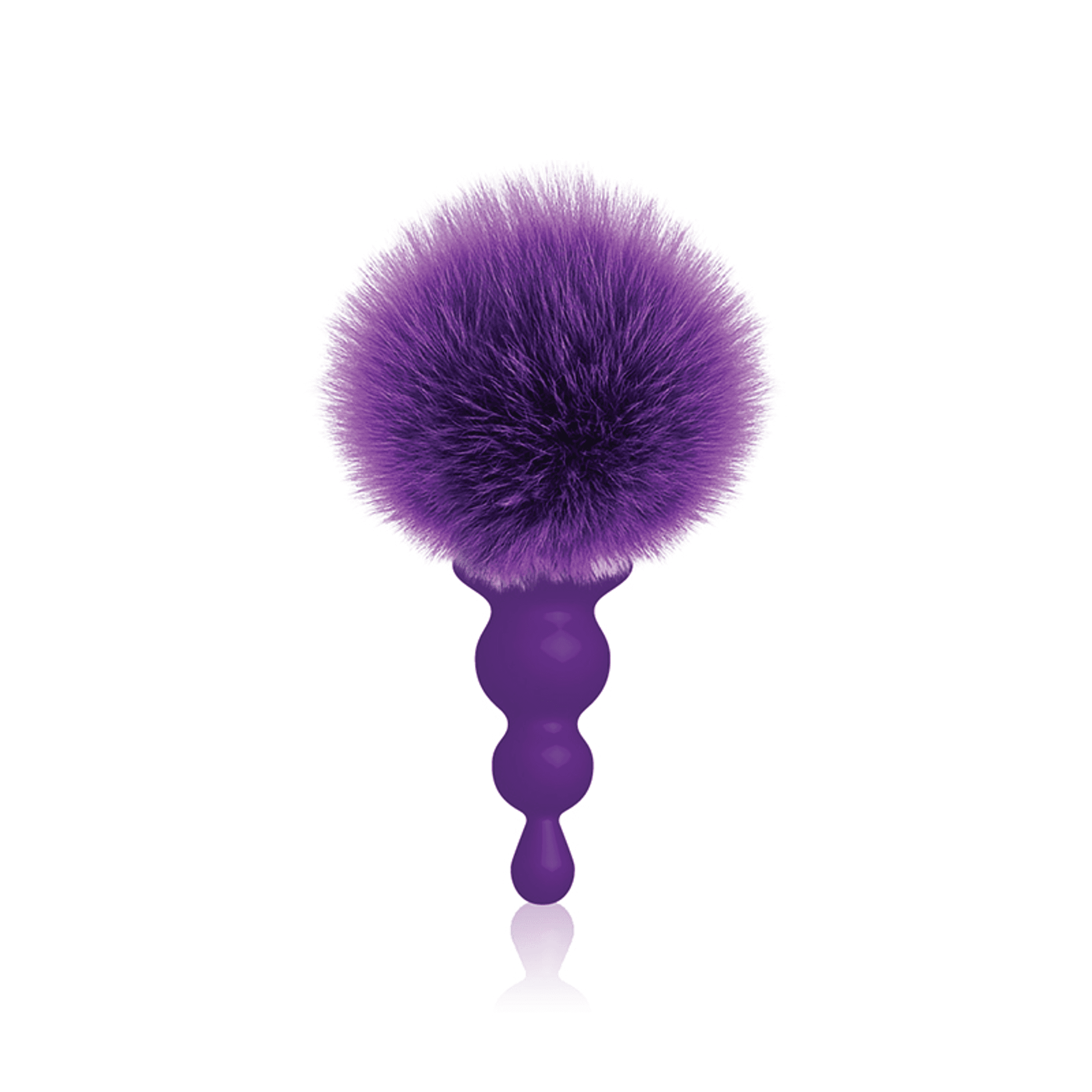 THE 9S COTTONTAILS BUNNY TAIL BUTT PLUG BEADED PURPLE