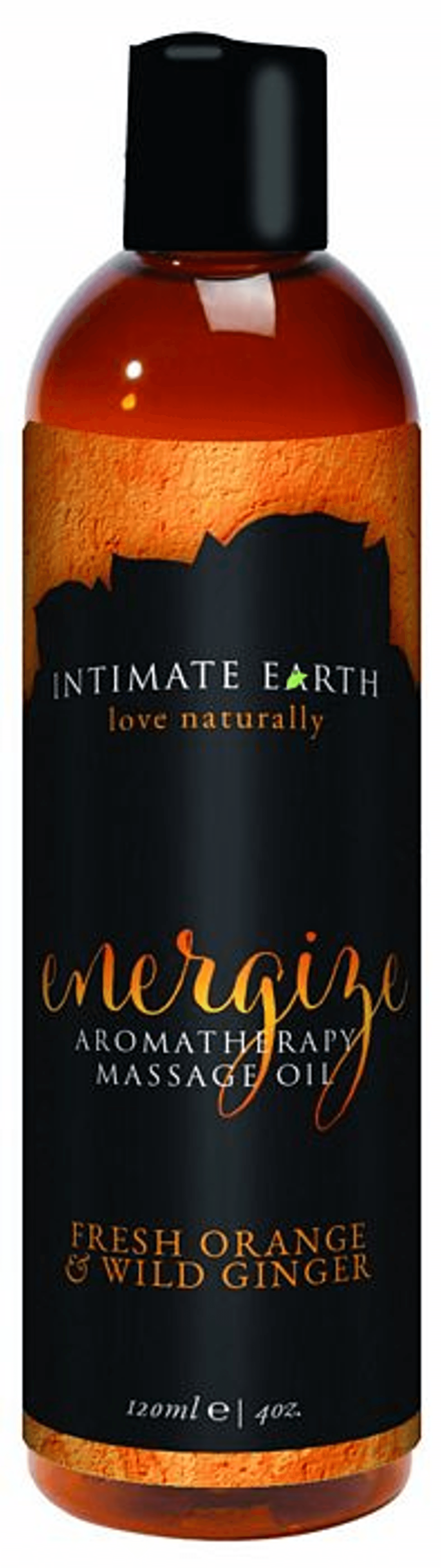 INTIMATE EARTH ENERGIZE MASSAGE OIL 4OZ