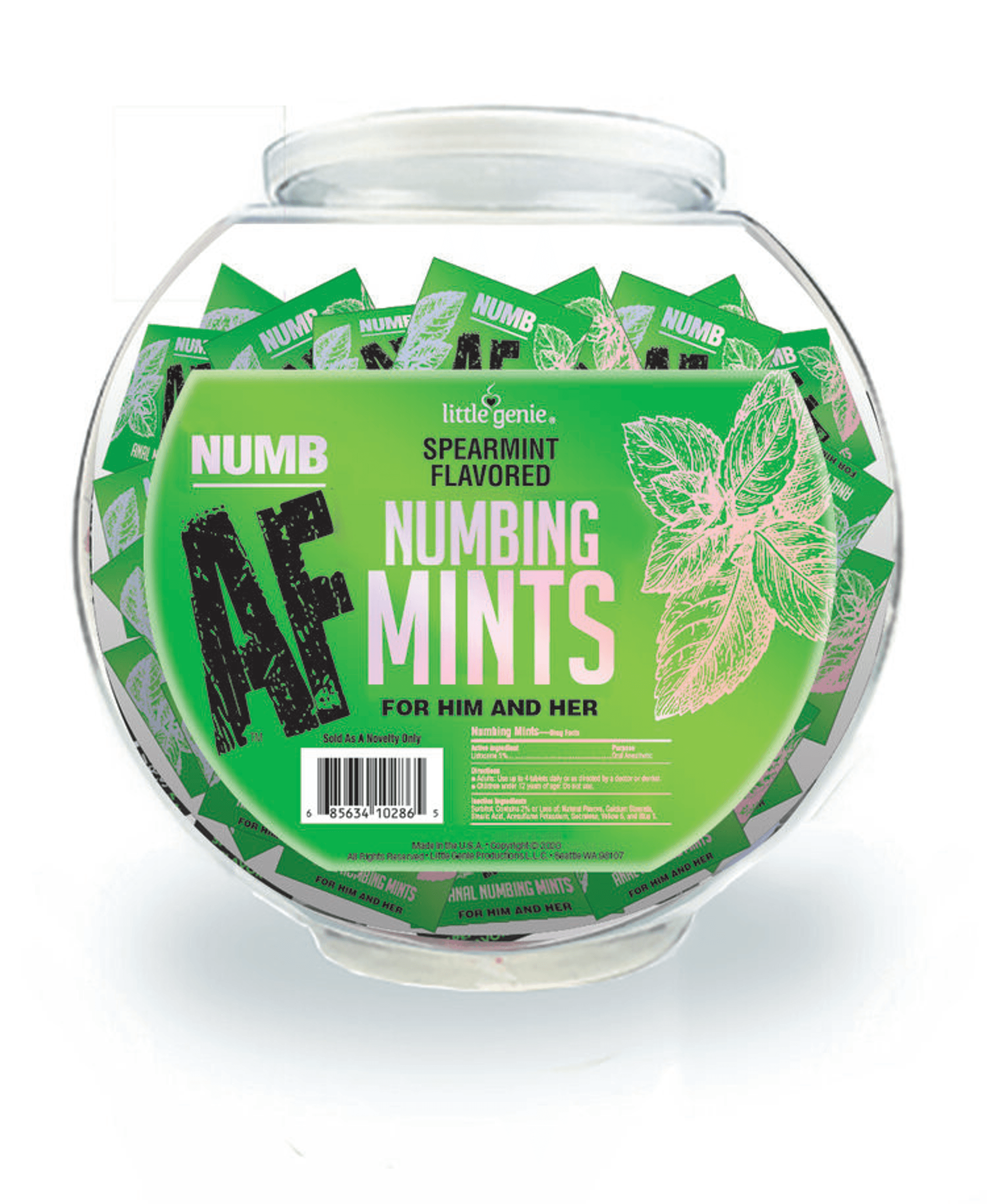 NUMBING MINTS 100PC FISHBOWL