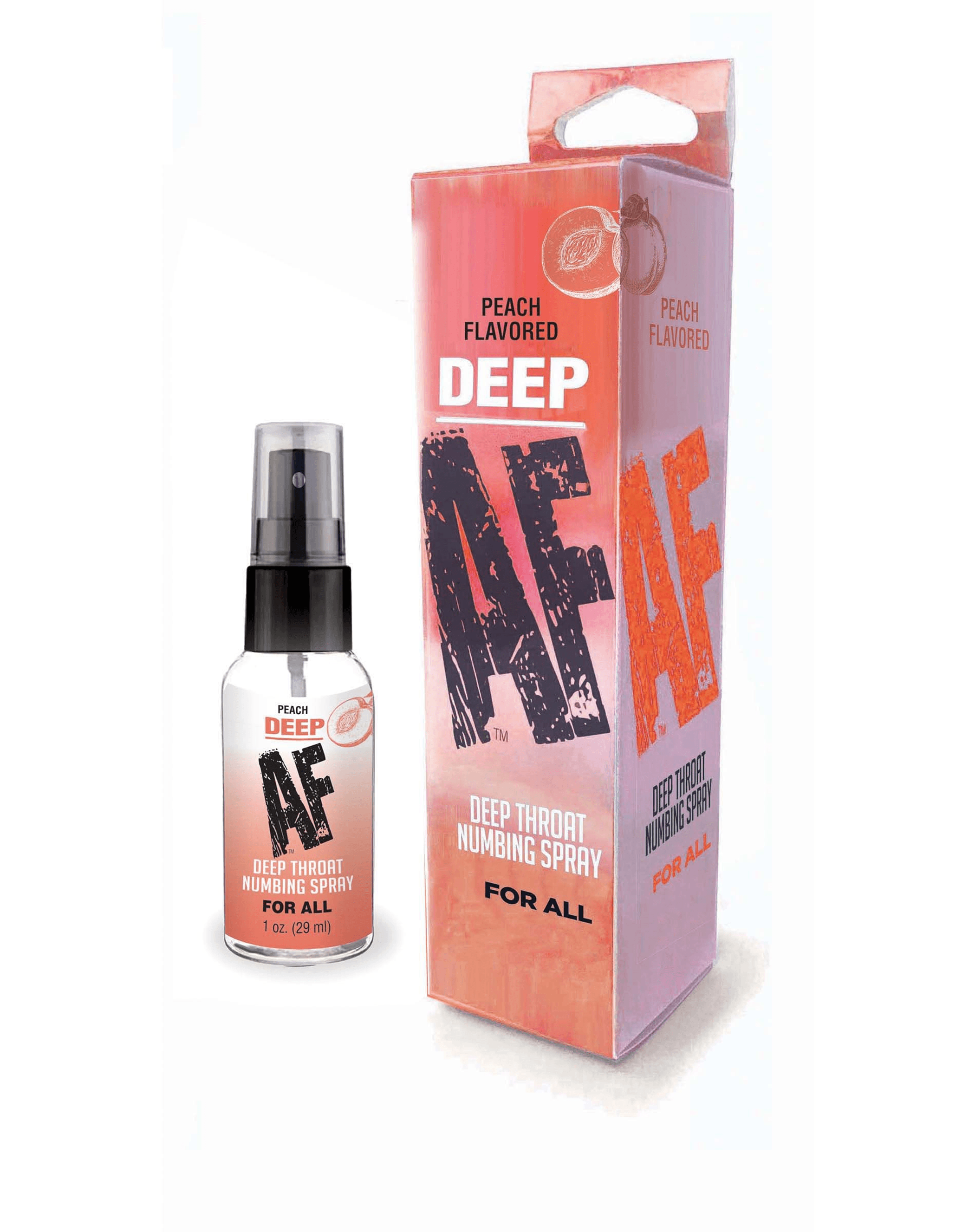 DEEP AF NUMBING THROAT SPRAY PEACH