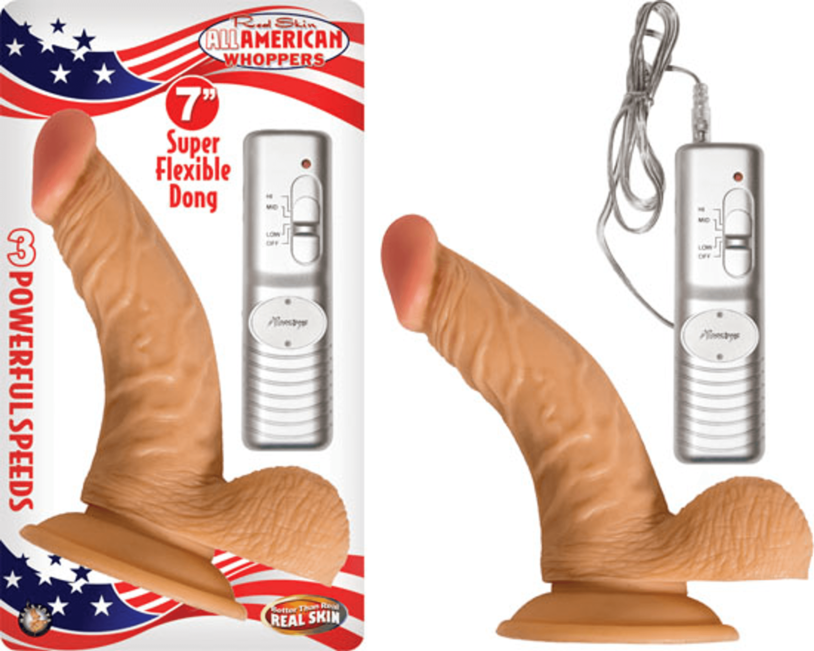 ALL AMERICAN WHOPPER 7IN W/BALLS FLESH