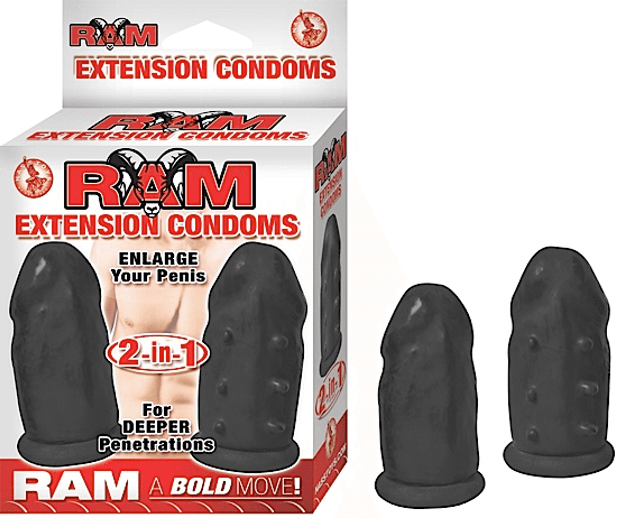 RAM EXTENSION CONDOMS BLACK