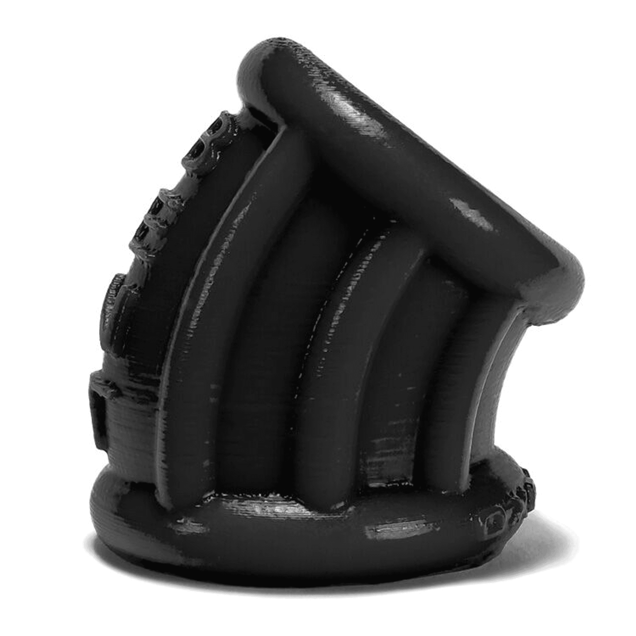 BENT-1 CURVED BALLSTRETCHER OXBALLS SILICONE SMOOSH BLK (NET)
