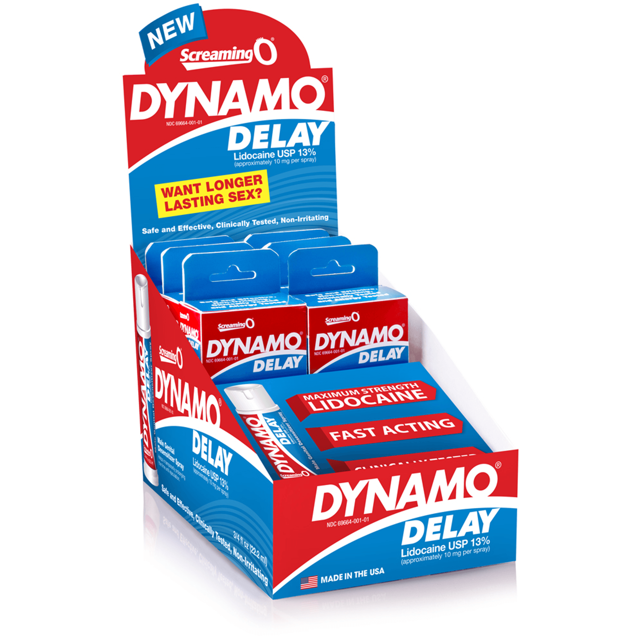 DYNAMO DELAY SPRAY 6PK POP BOX