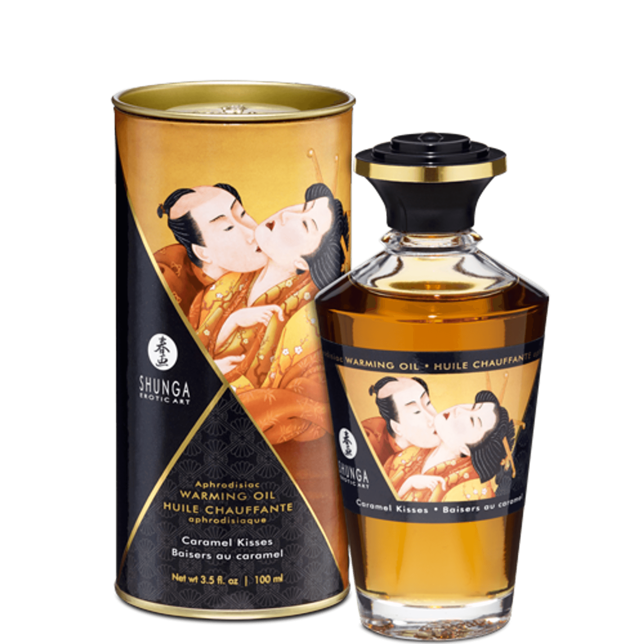 WARMING MASSAGE OIL CARAMEL KISSES 3.5 OZ