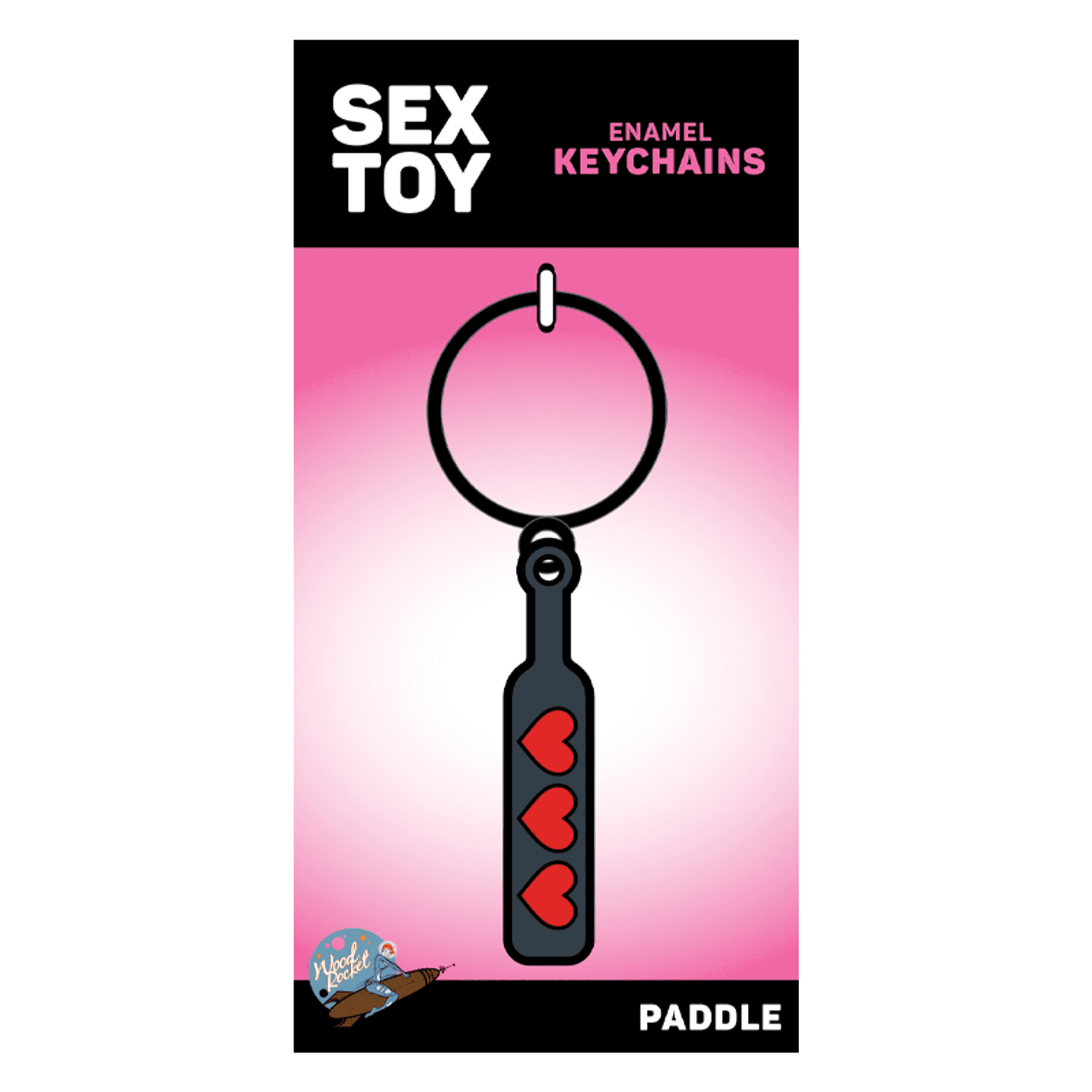 HEART PADDLE KEYCHAIN (NET)