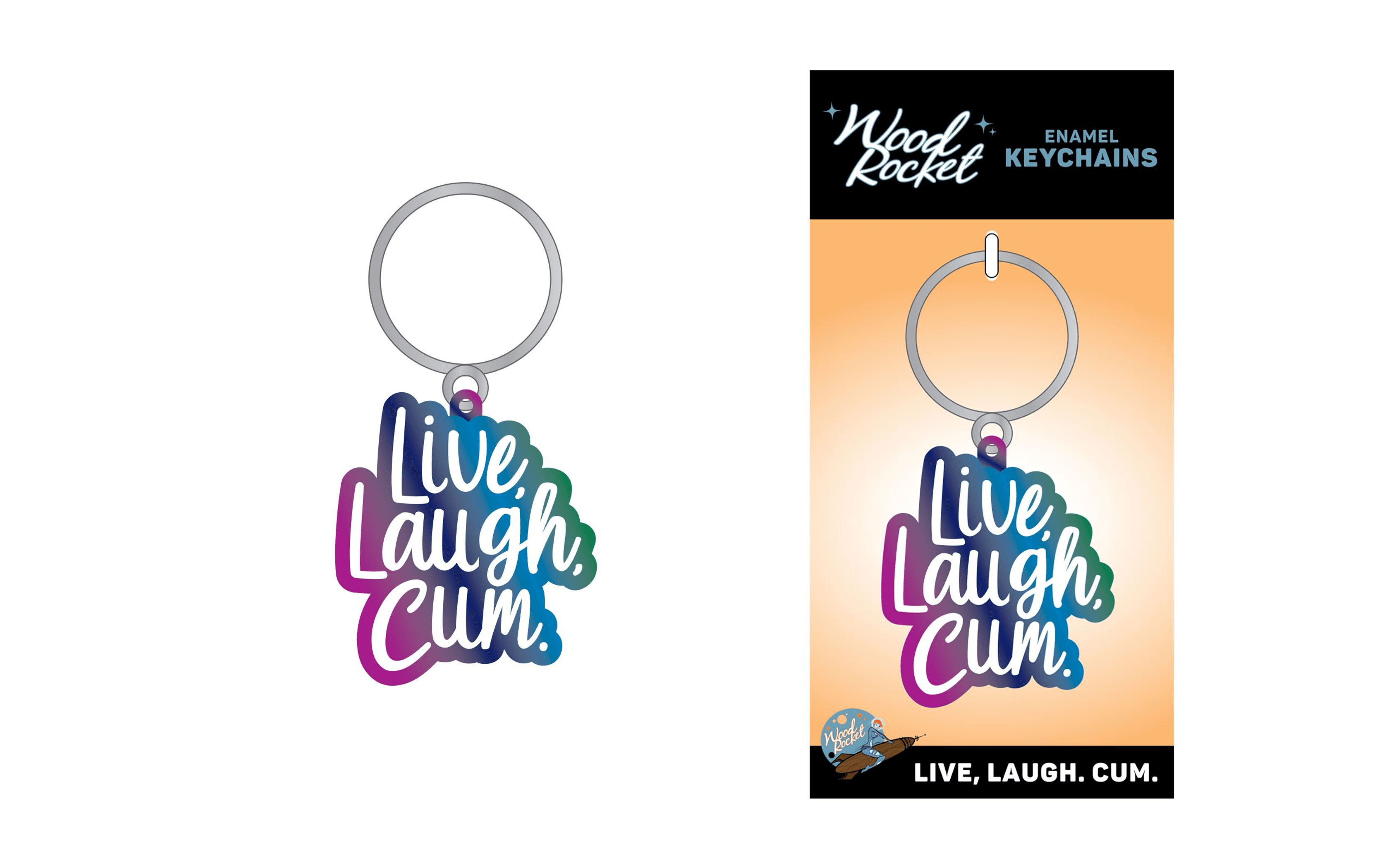LIVE LAUGH CUM KEYCHAIN (NET)