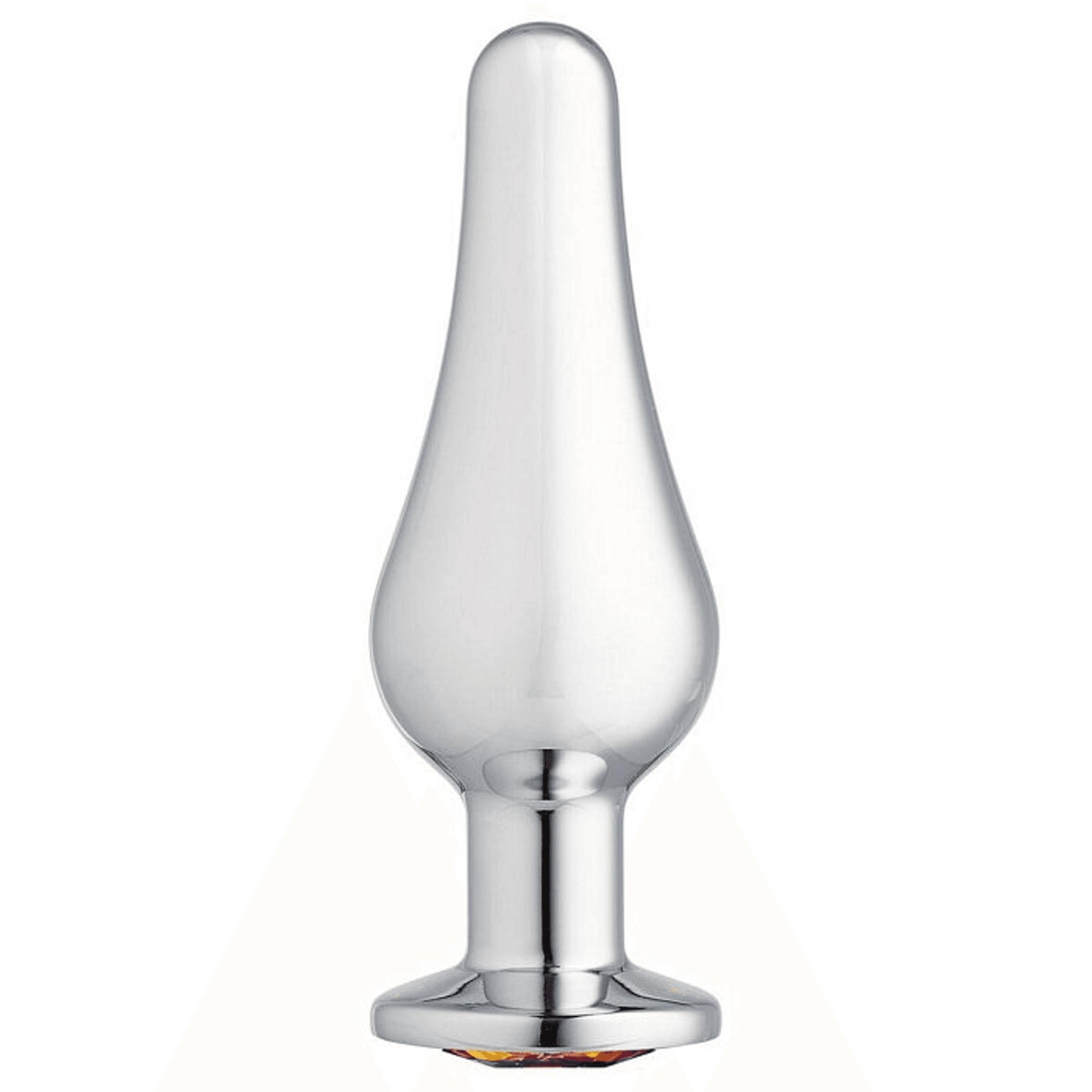 CLOUD 9 GEMS SILVER CHROMED TALL ANAL PLUG SMALL