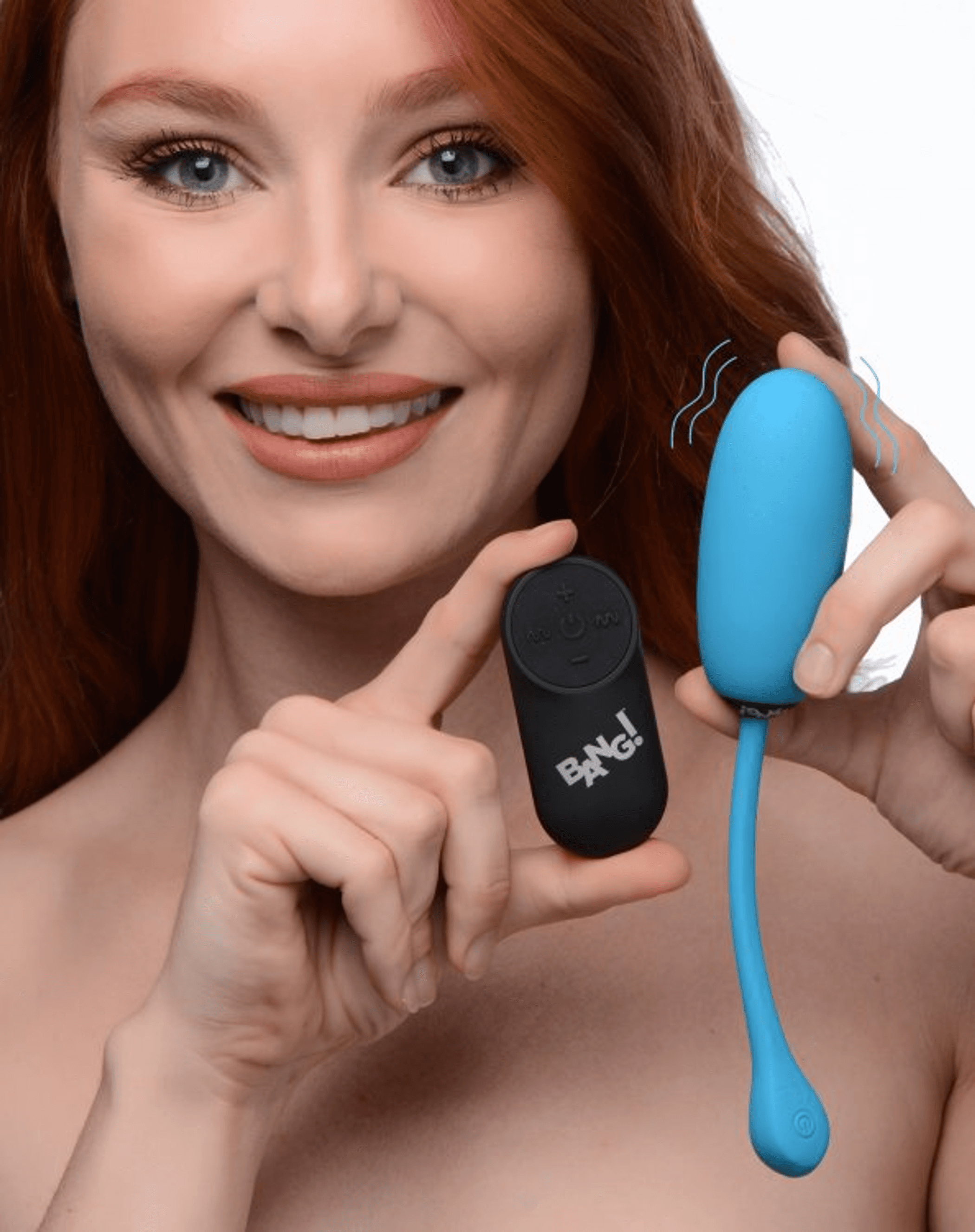 BANG! 28X PLUSH EGG & REMOTE CONTROL BLUE