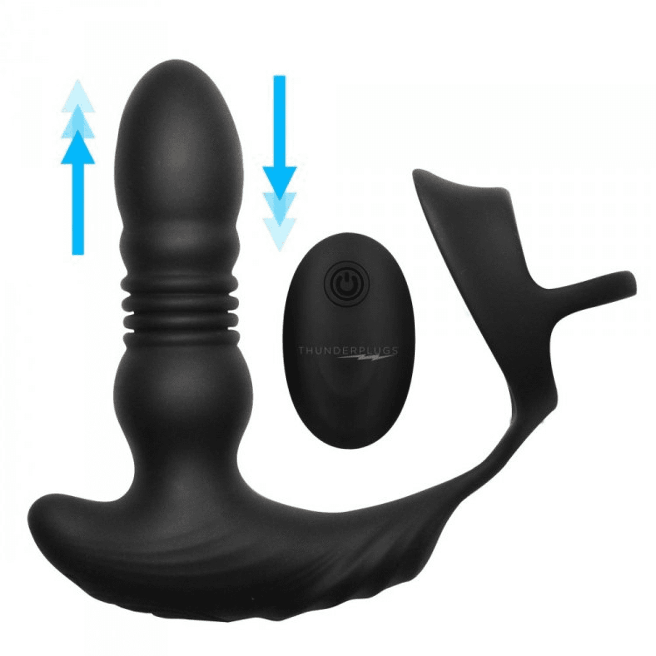 THUNDERPLUGS 10X THRUSTING PLUG W/ COCK & BALL RING