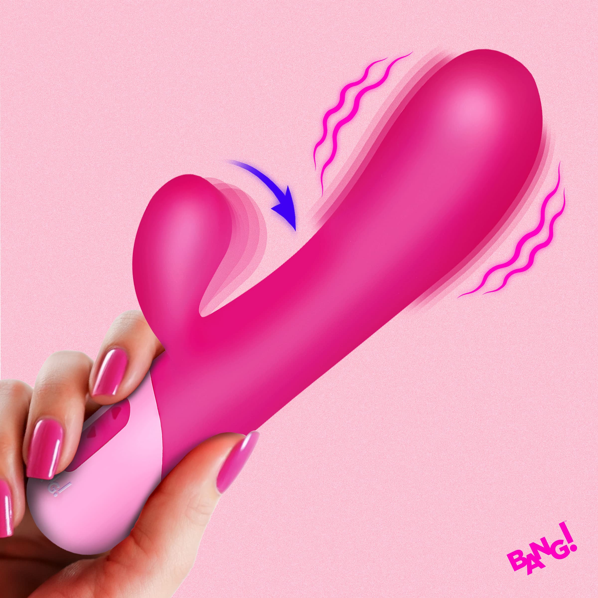 Clit Tapping Vibrating Rabbit - Pink