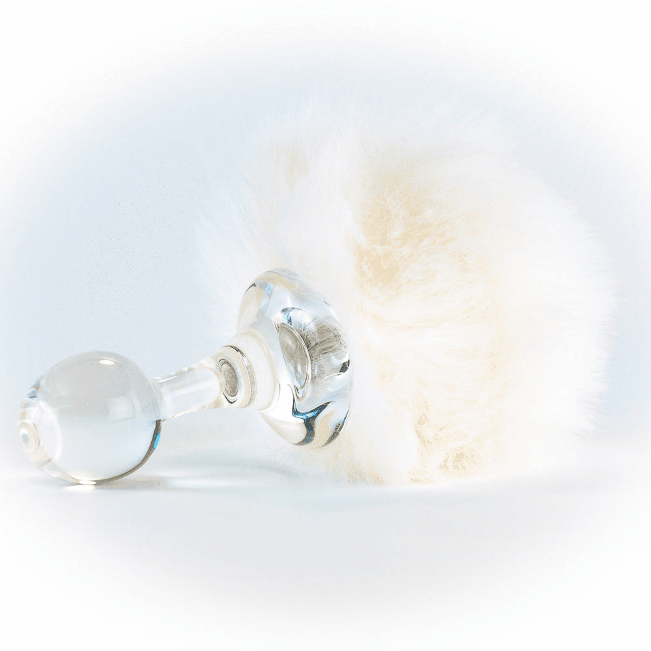 Classic Magnetic Faux Fur Bunny Tail Short-Small Plug