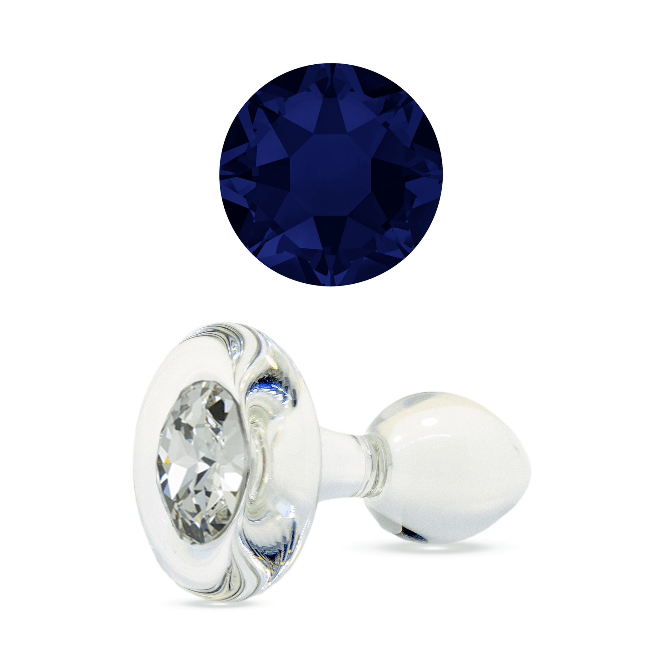 Classic Small Bulb - Short Stem Plug with Crystal Base