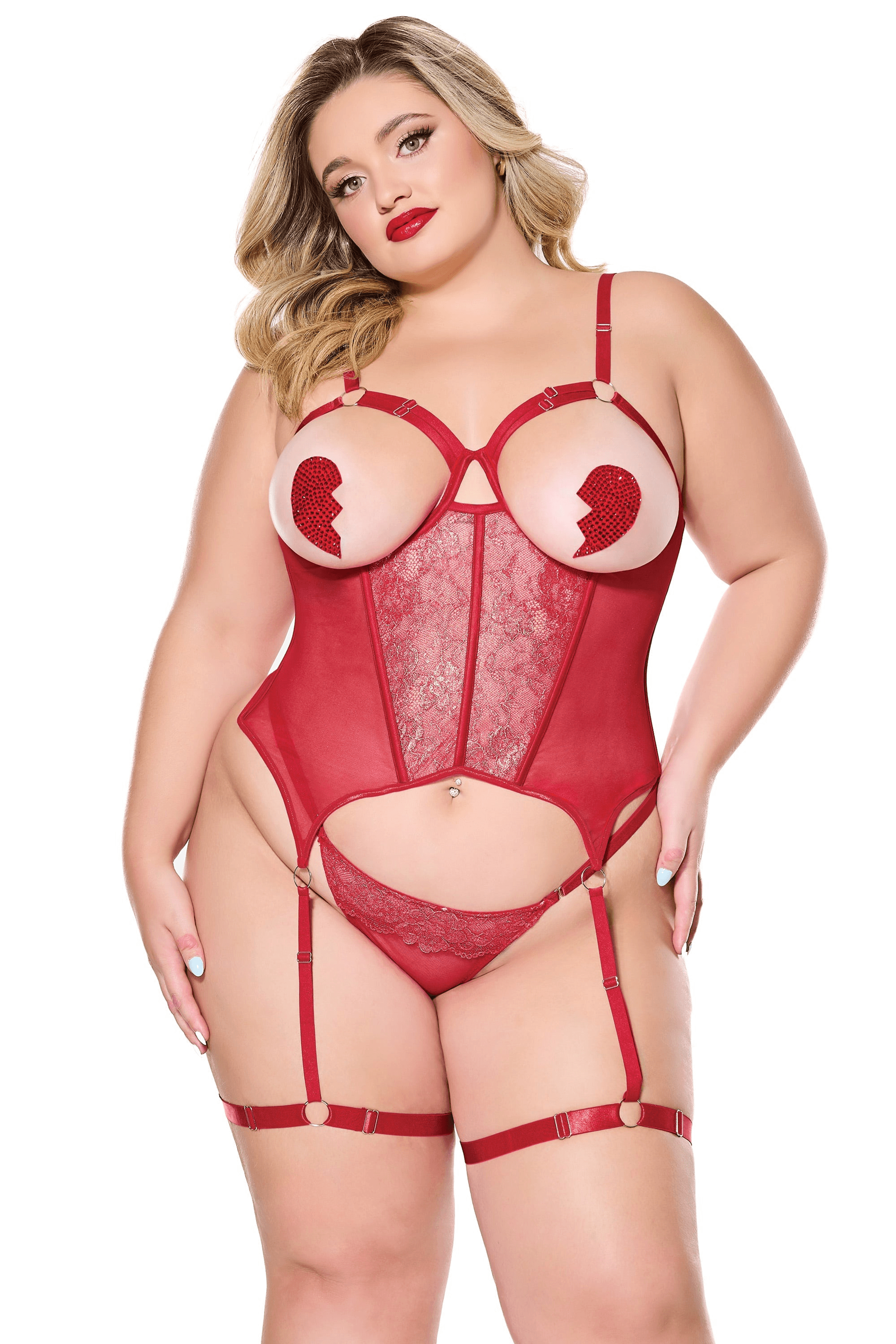 Fireside Bustier & Thong