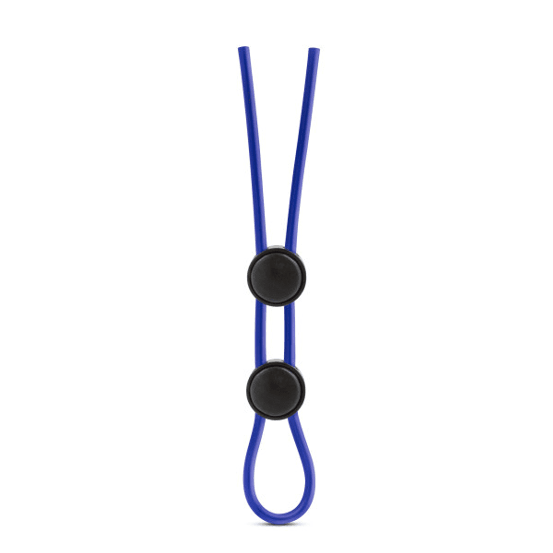 STAY HARD SILICONE DOUBLE LOOP COCK RING BLUE