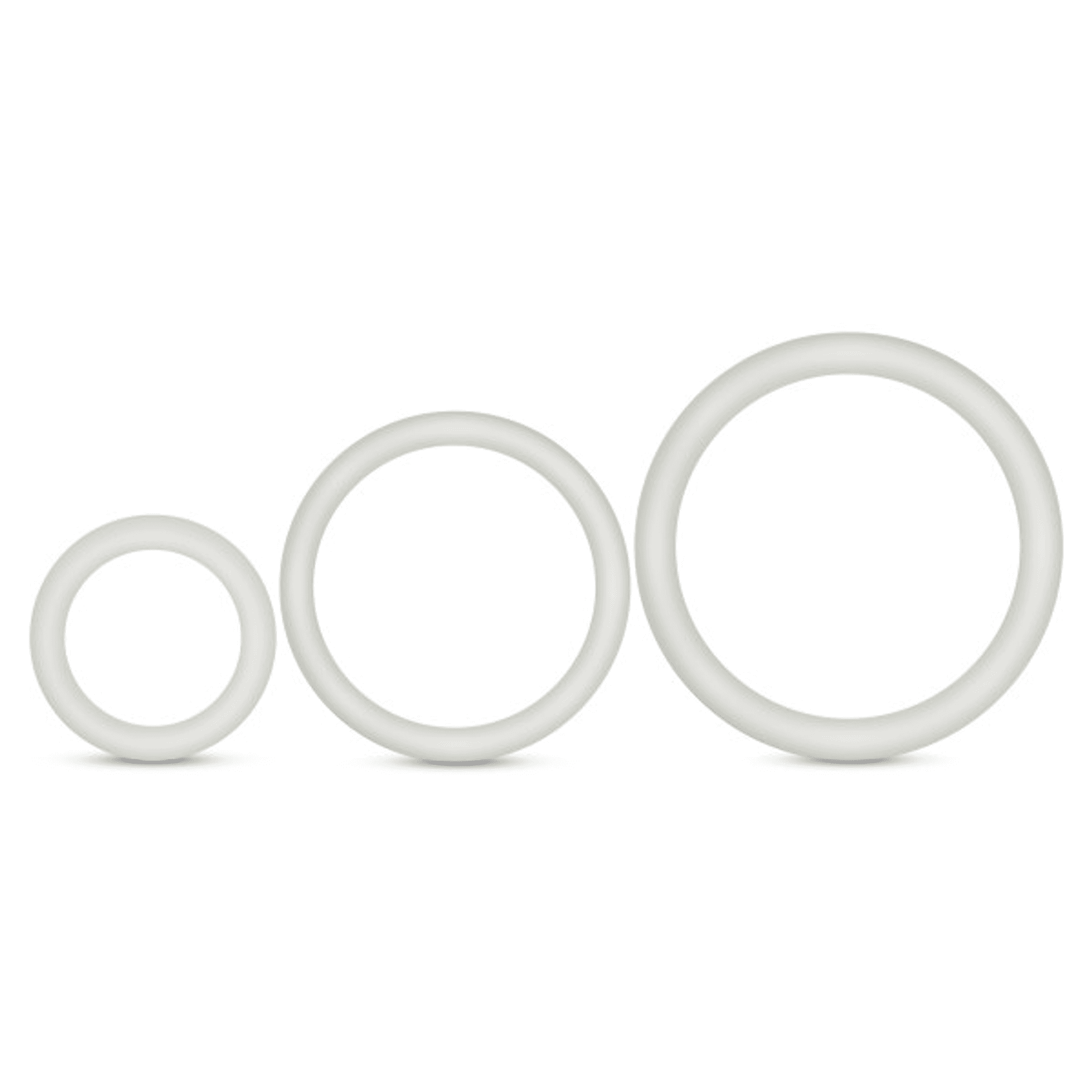 PERFORMANCE VS4 PURE PREMIUM SILICONE COCKRING SET WHITE
