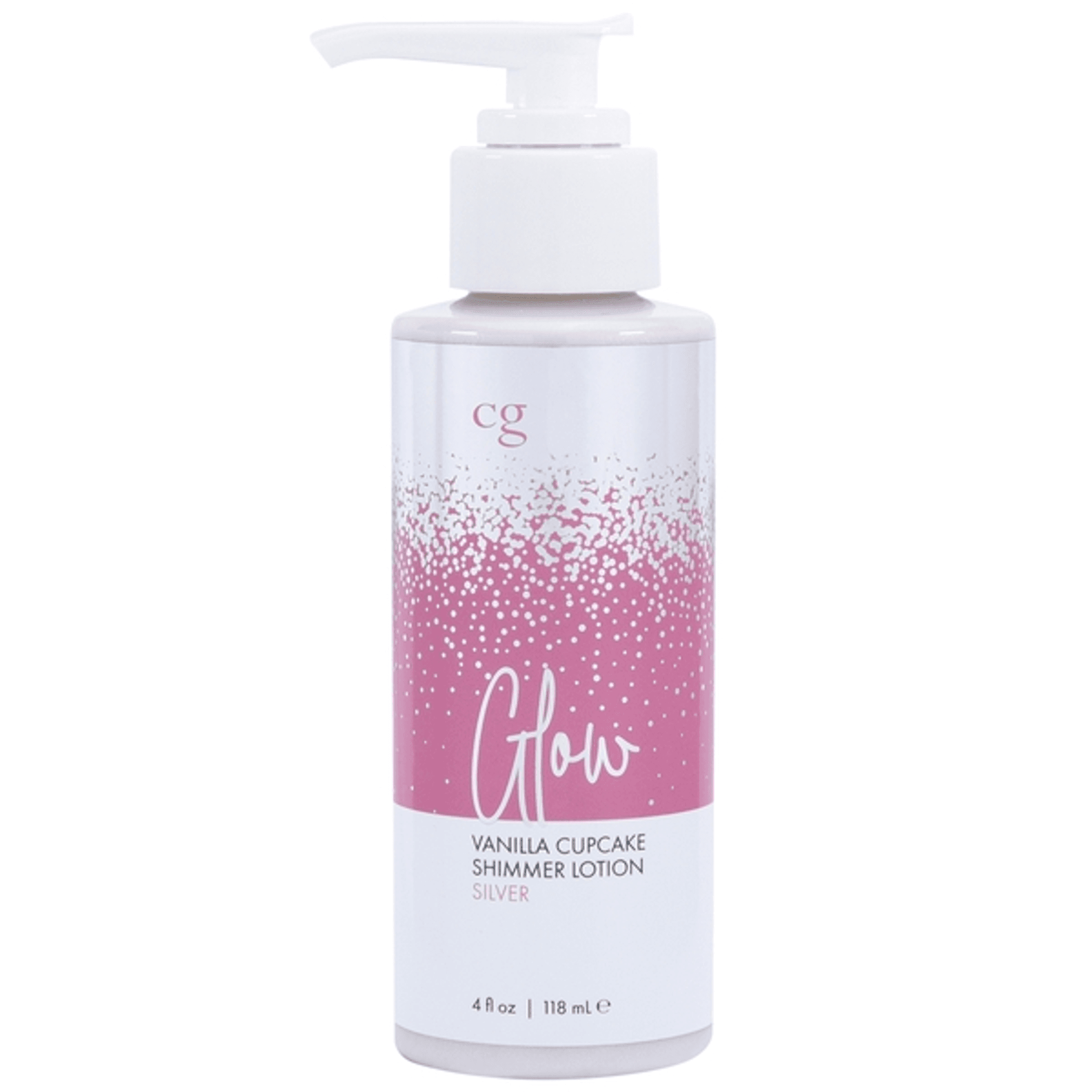 GLOW VANILLA CUPCAKE SHIMMER LOTION SILVER 4 FL OZ