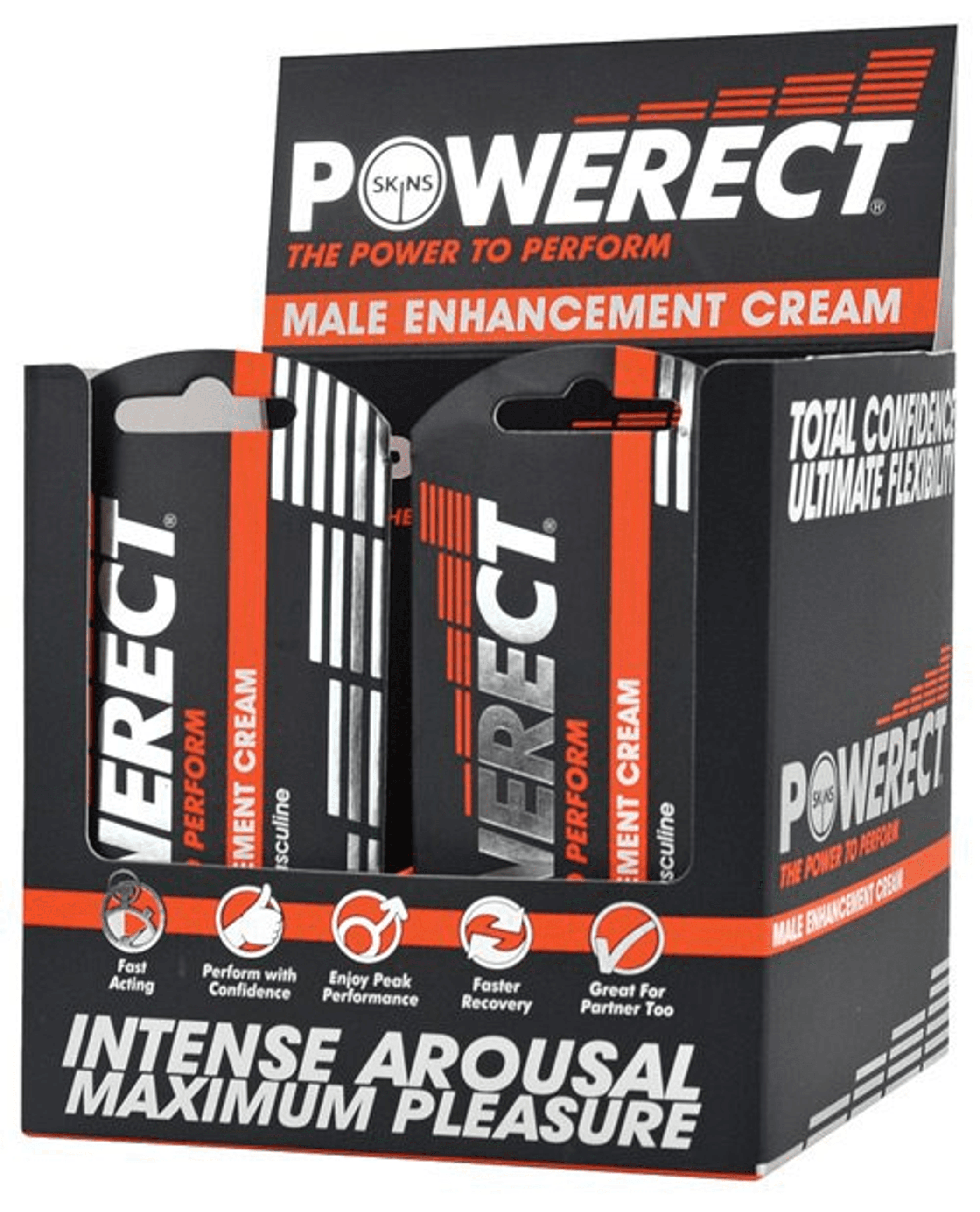 SKINS POWERECT COUNTER TOP DISPLAY 36PC 5ML FOIL PACKS