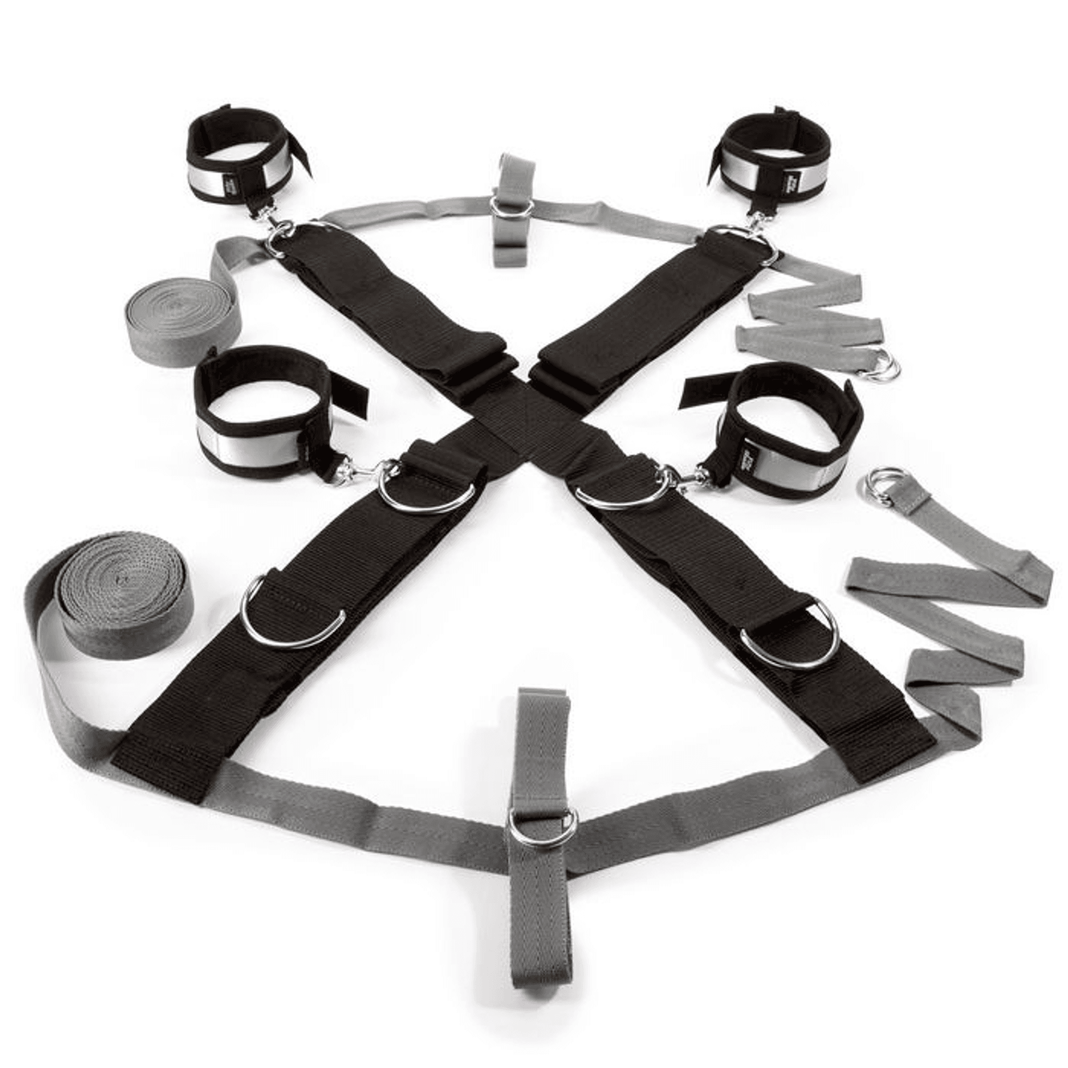 FIFTY SHADES KEEP STILL OVER THE BED CROSS RESTRAINT SILVER
