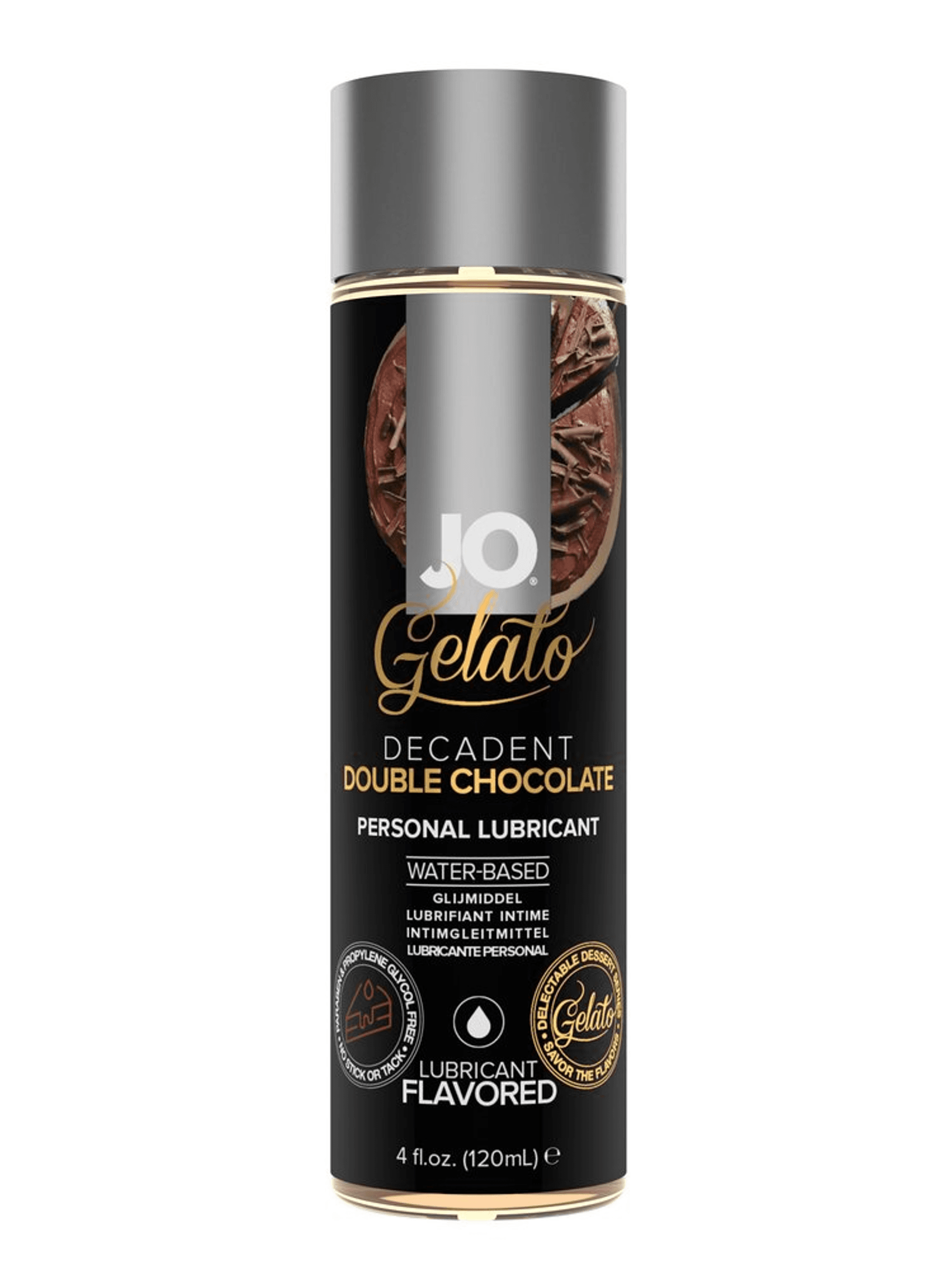 JO GELATO DECADENT DOUBLE CHOCOLATE WATER BASED LUBE 4 OZ