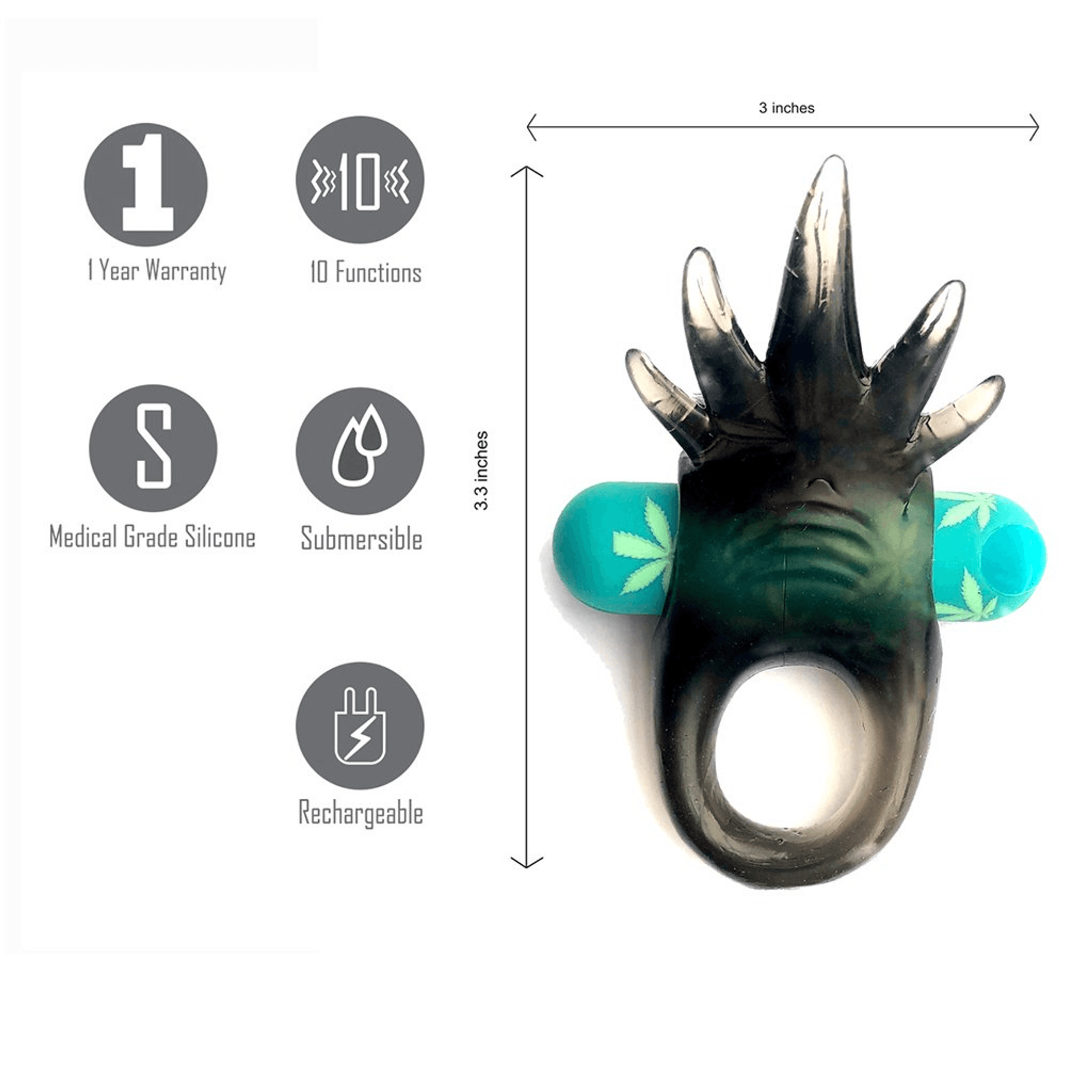ZIGGY RECHARGEABLE VIBRATING ERECTION ENHANCER