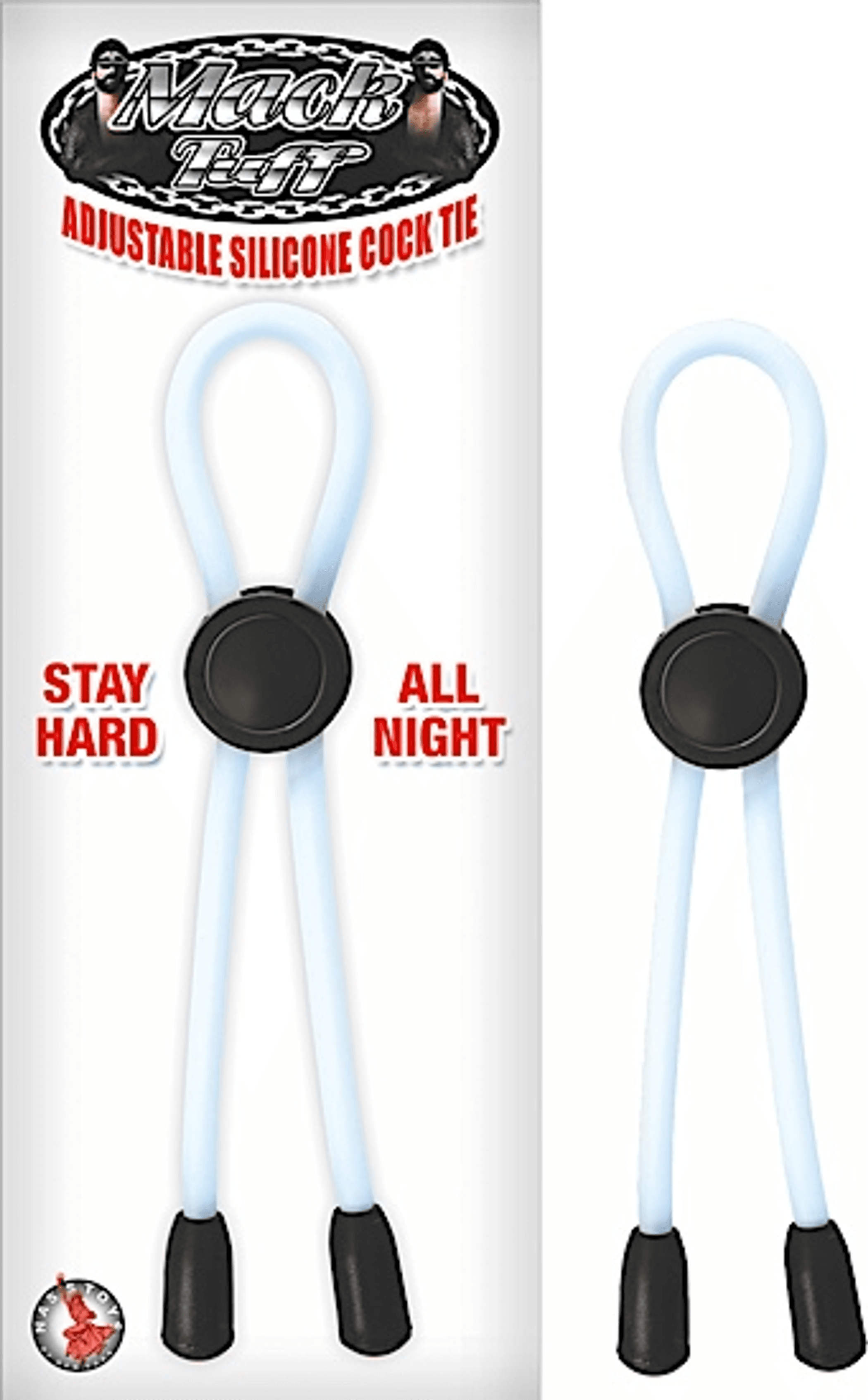 MACK TUFF ADJUSTABLE SILICONE COCK TIE CLEAR