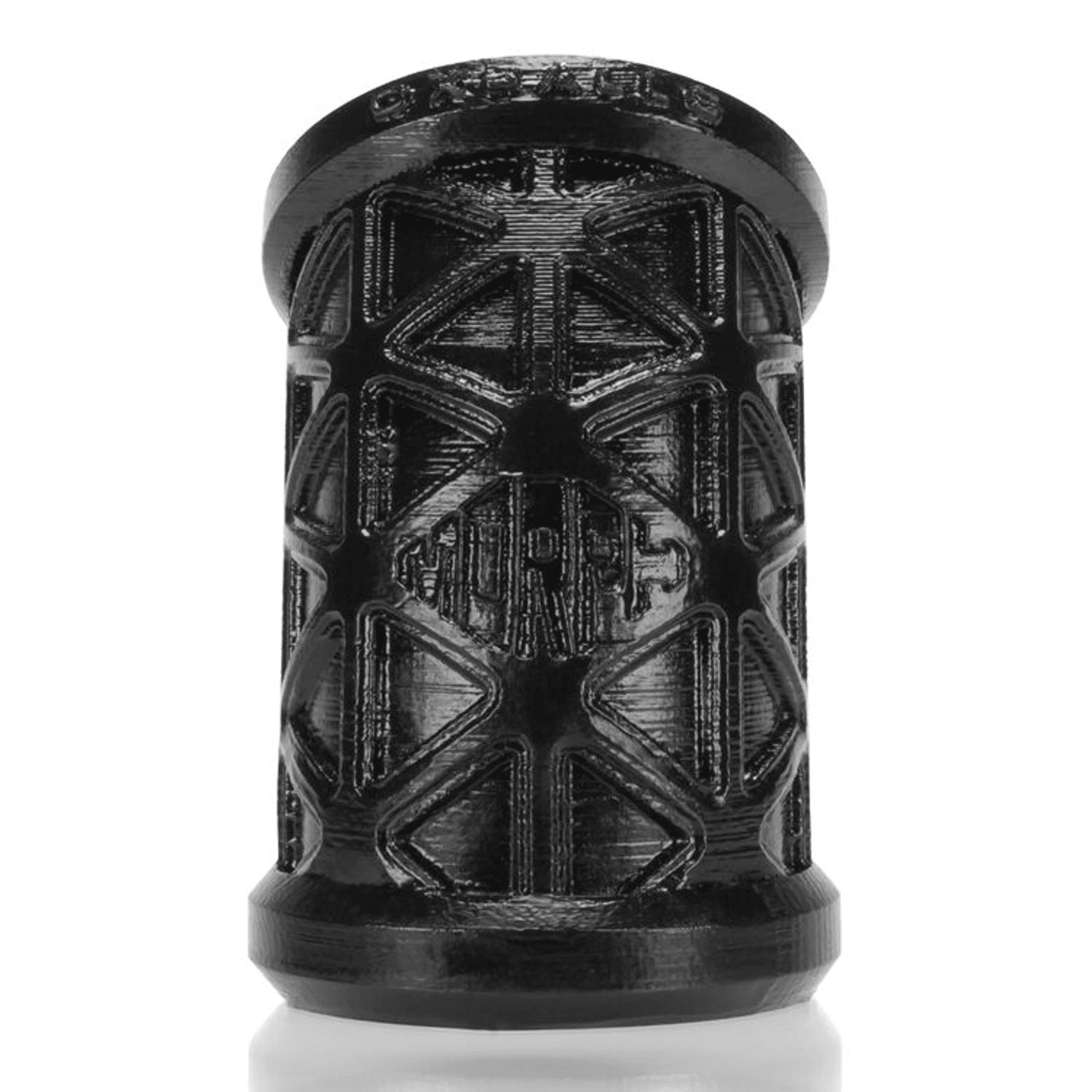 MORPH SLEEK GEOMETRIC PATTERN BALLSTRETCHER SILICONE SMOOSH BLACK (NET)