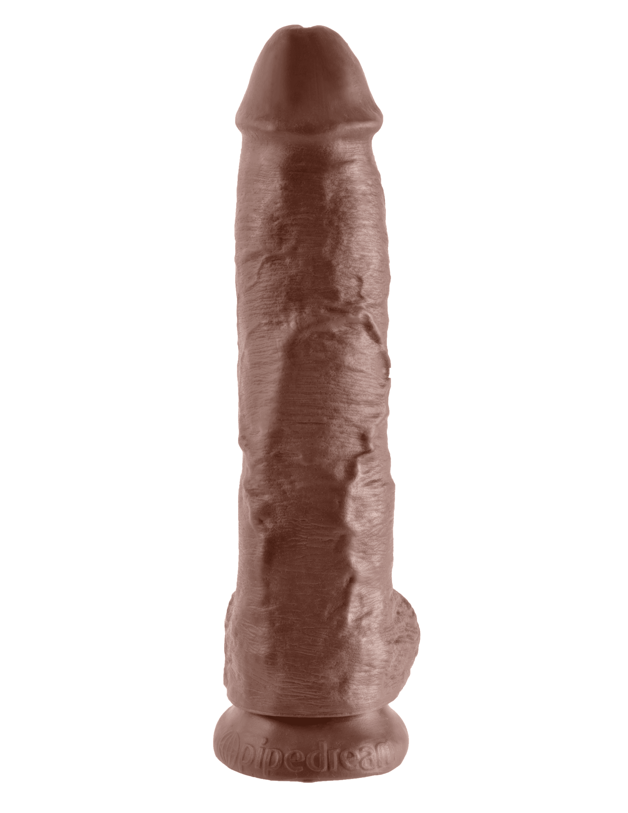 KING COCK 10 IN COCK W/BALLS BROWN