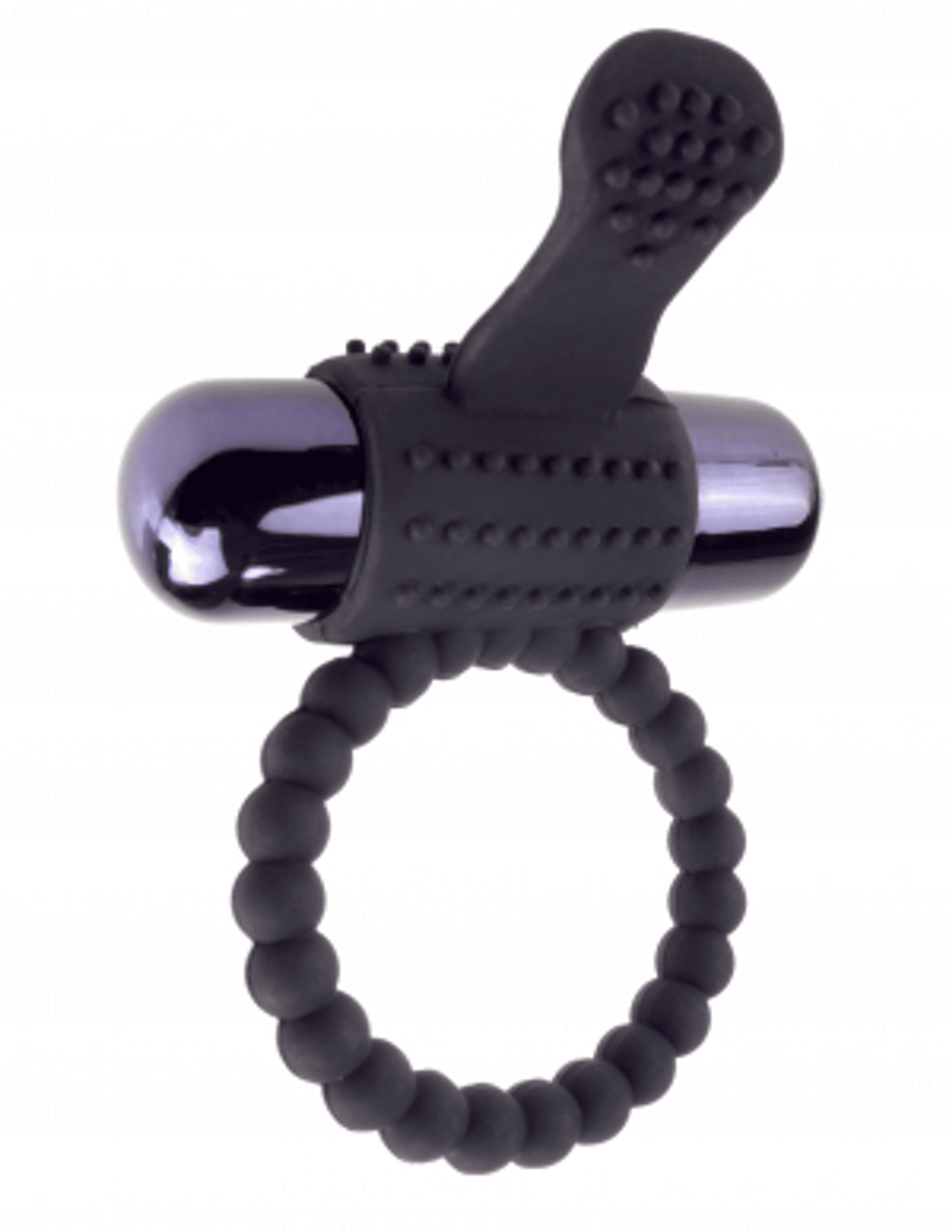 FANTASY C RINGZ VIBRATING SILICONE SUPER RING BLACK
