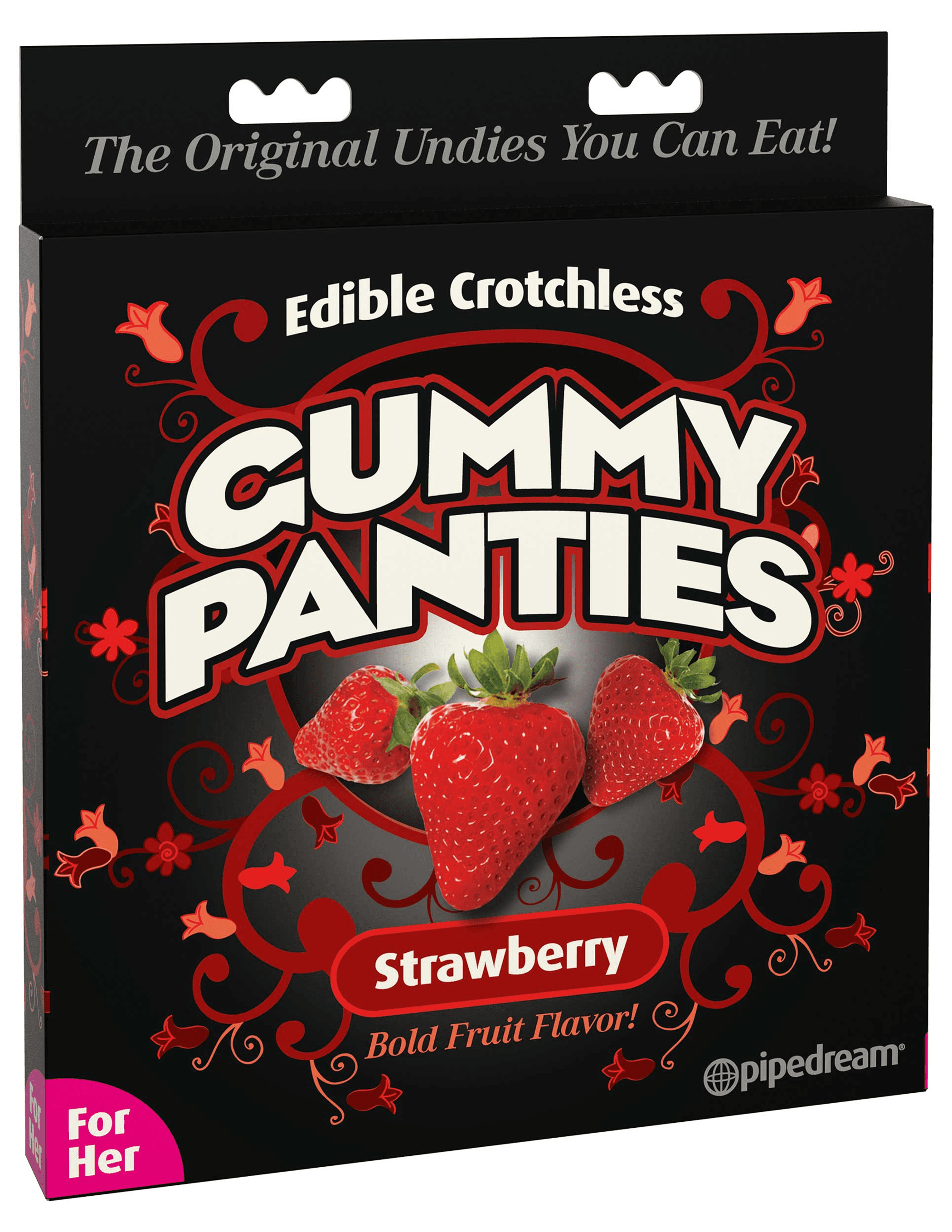 EDIBLE CROTCHLESS GUMMY PANTIES-STRAWBERRY