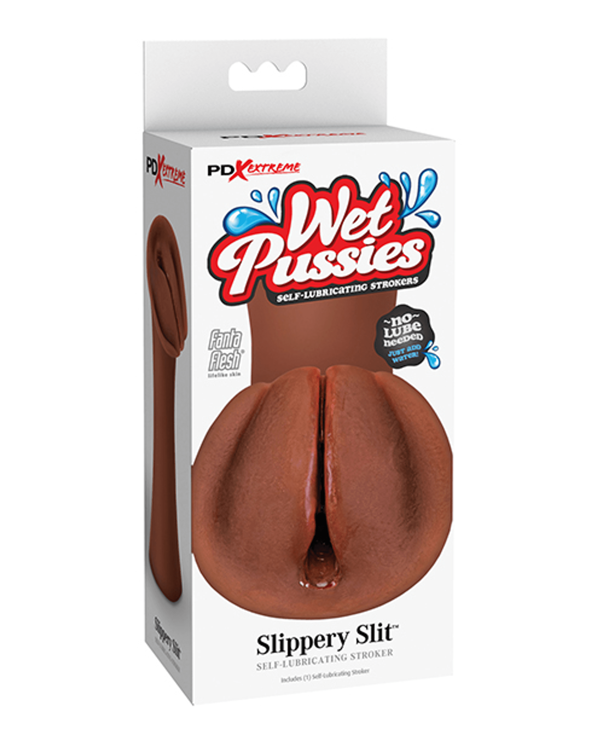 PDX EXTREME WET PUSSIES SLIPPERY SLIT BROWN