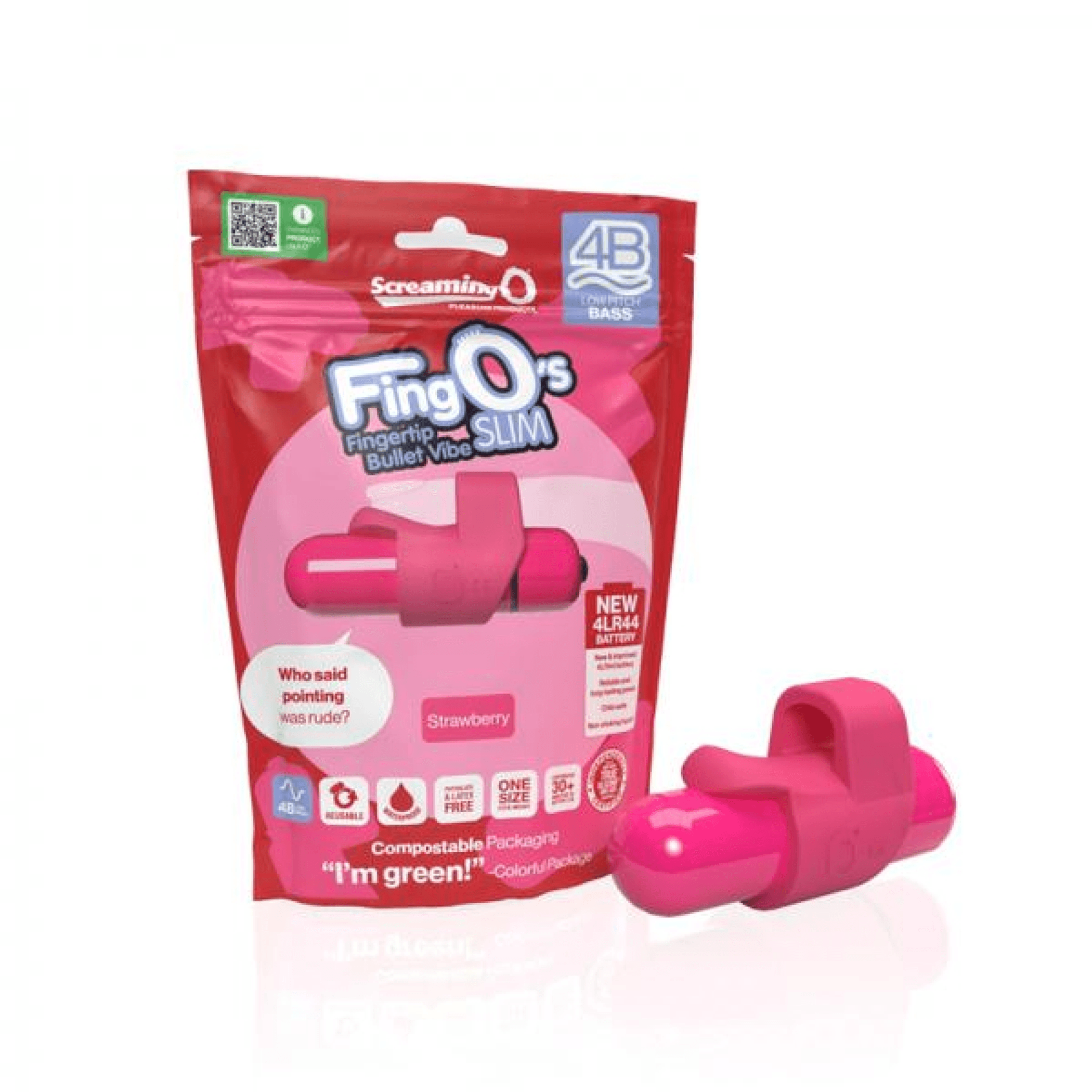 SCREAMING O 4B FINGO SLIM STRAWBERRY (BASS)