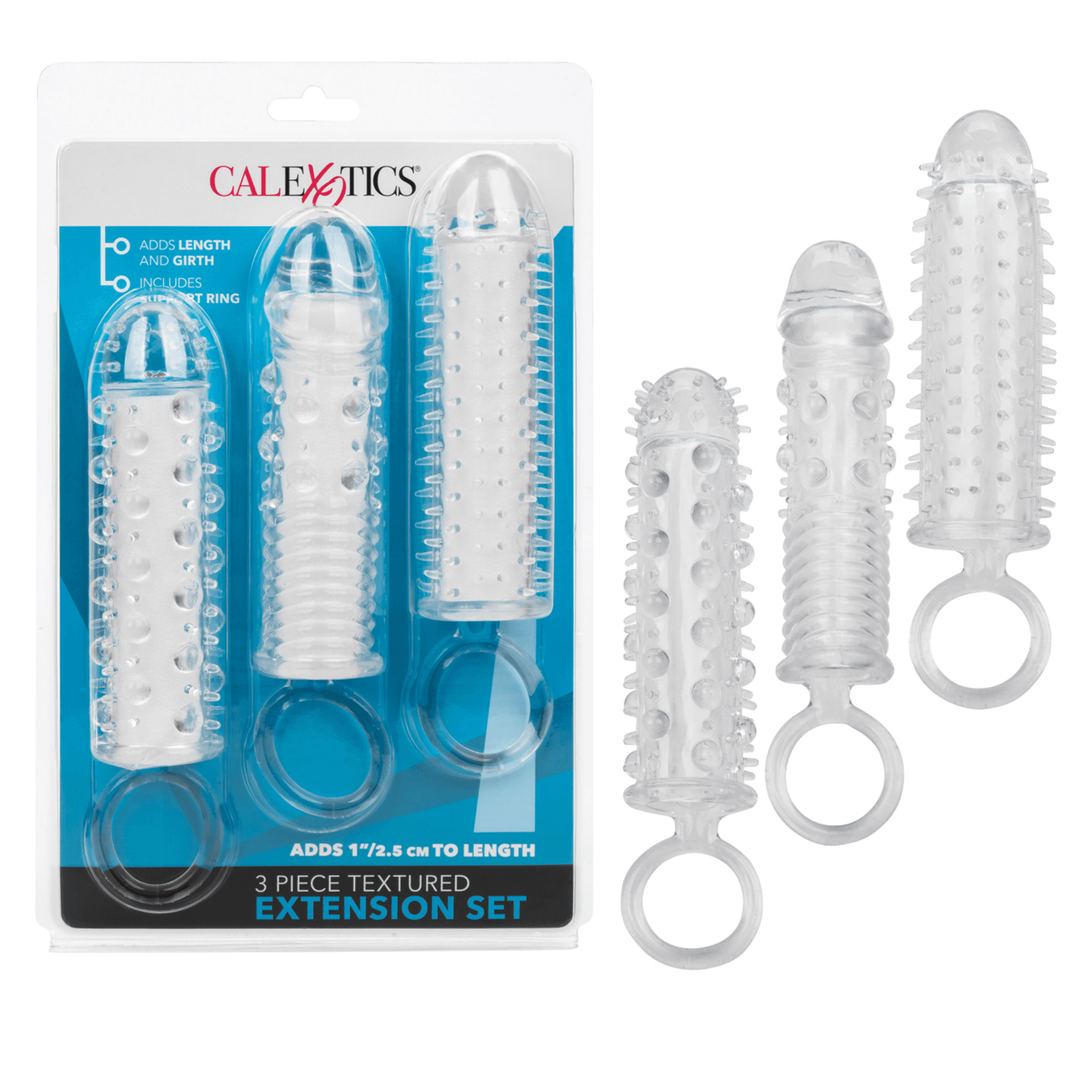 3 PIECE TEXTURED EXTENSION SET
