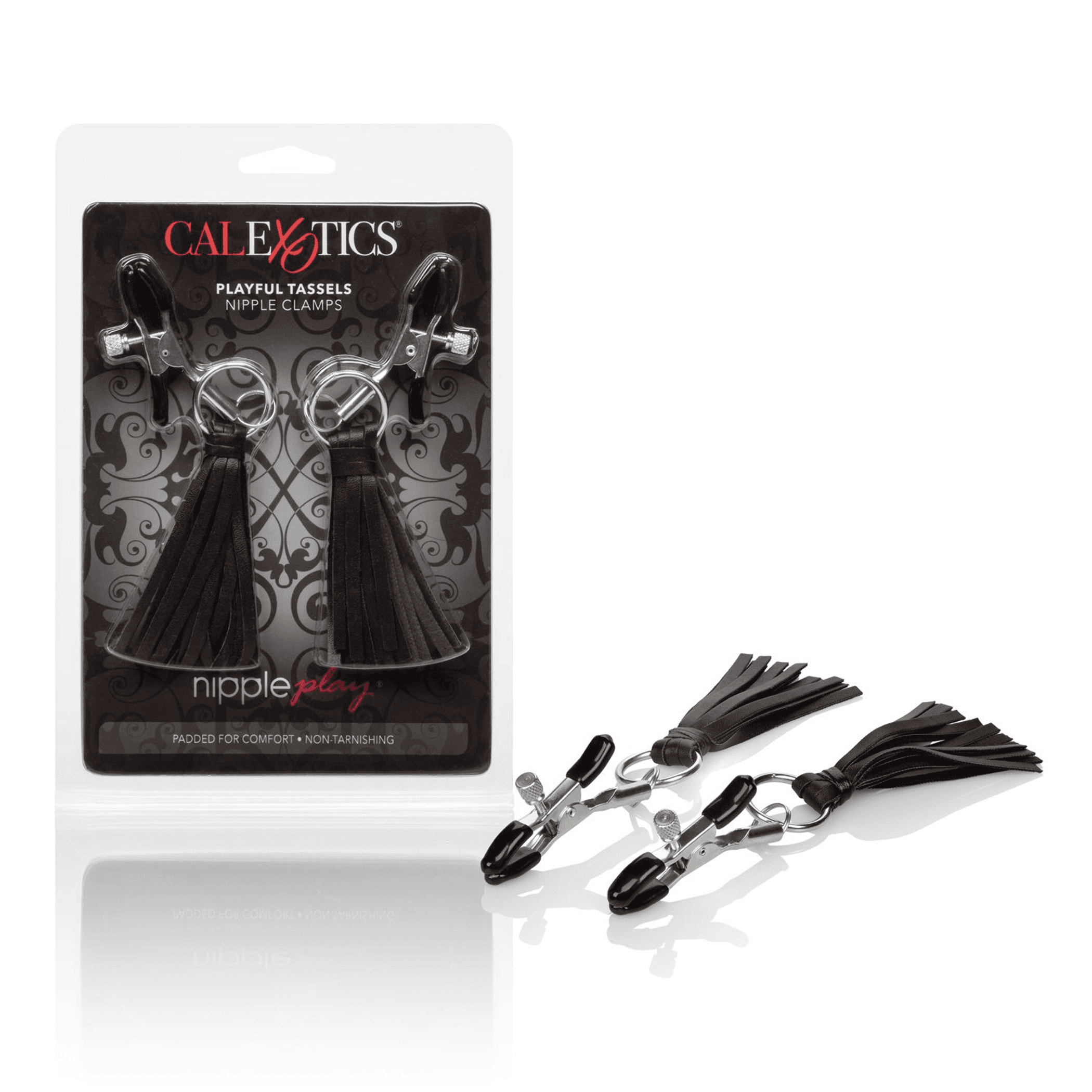 NIPPLE PLAY PLAYFUL TASSELS NIPPLE CLAMPS BLACK