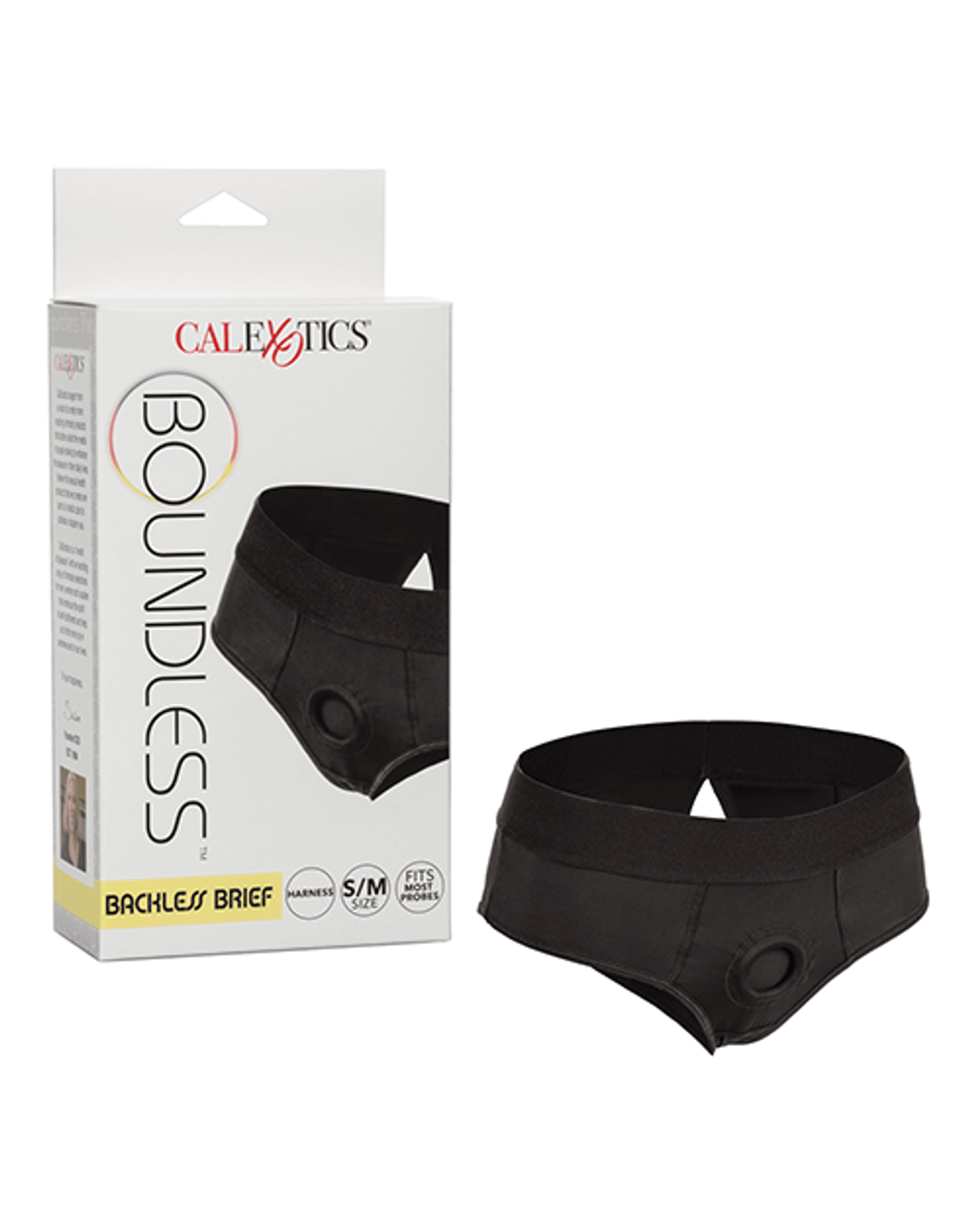BOUNDLESS BACKLESS BRIEF S/M HARNESS BLACK