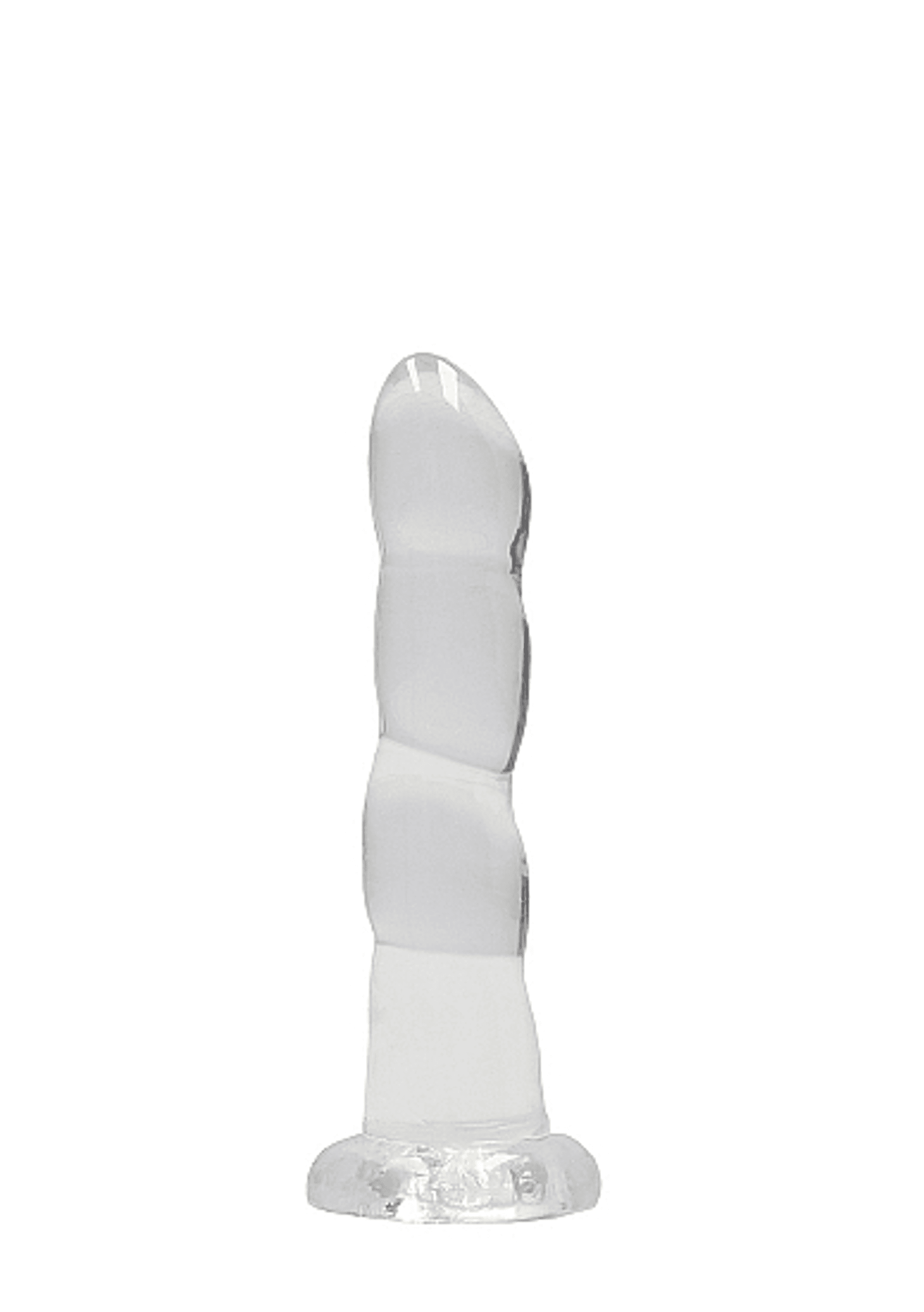 REALROCK NON REALISTIC DILDO W SUCTION CUP 7IN TRANSPARENT