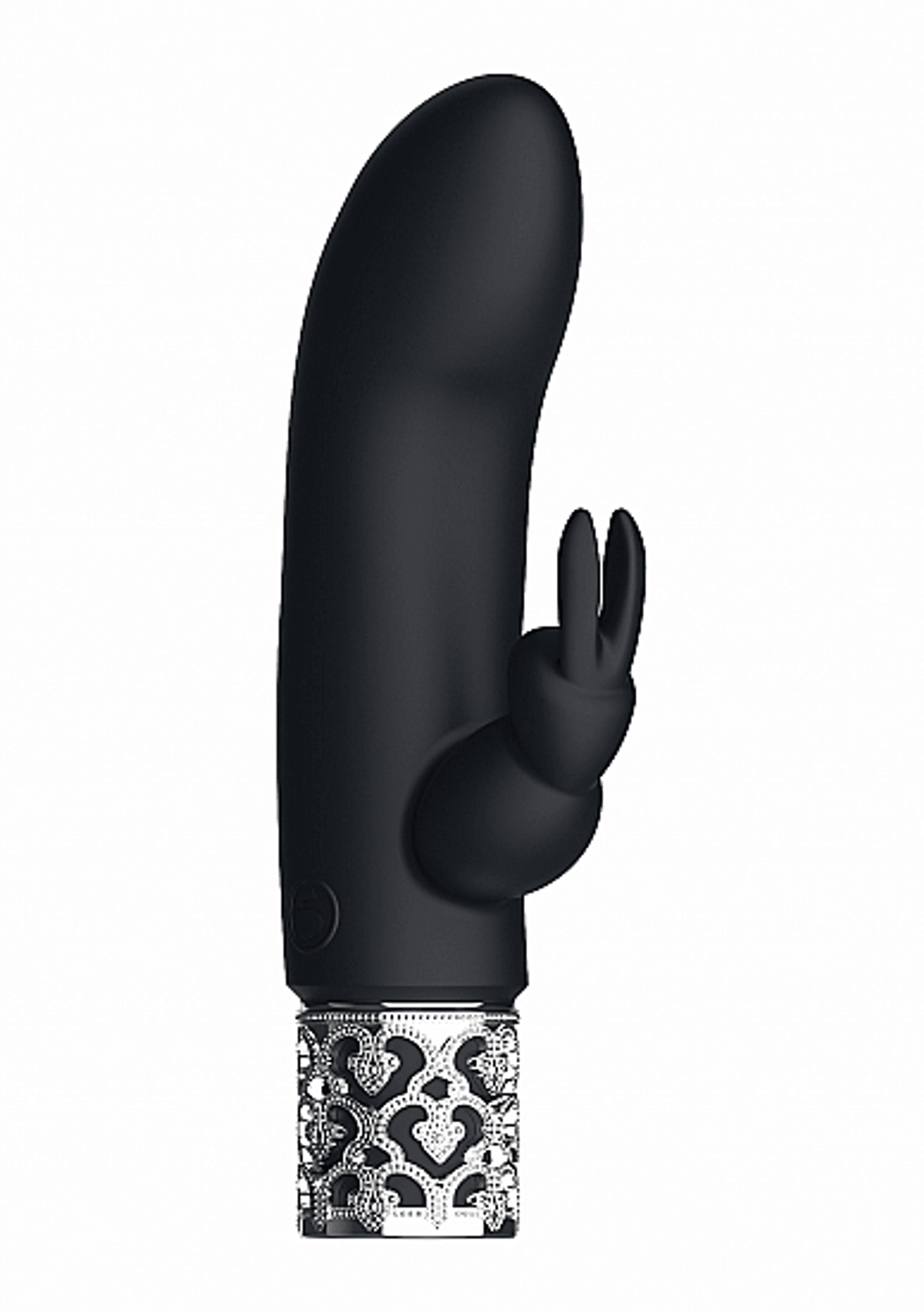 ROYAL GEMS DAZZLING BLACK RECHARGEABLE SILICONE BULLET