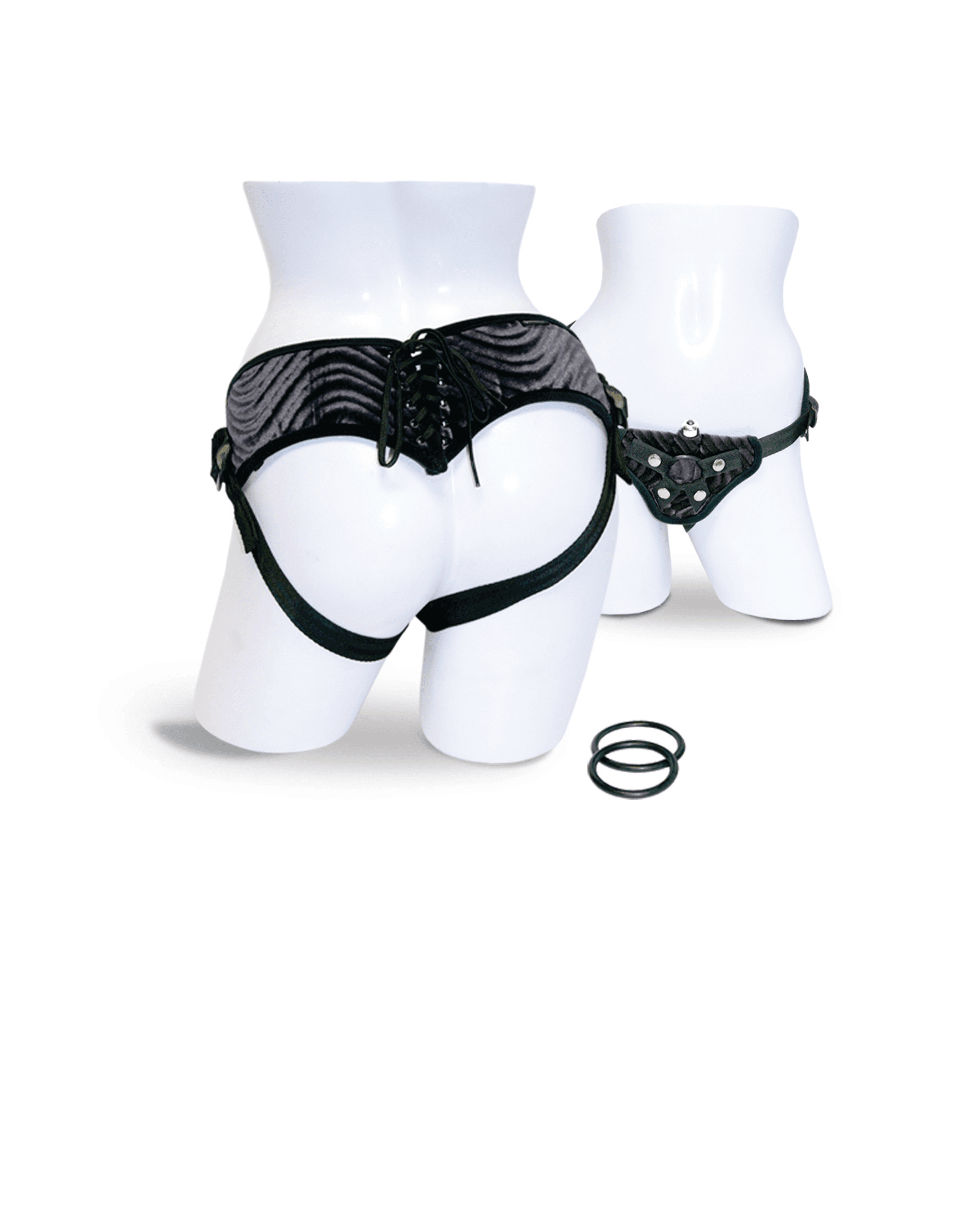 CORSETTE HARNESS BLACK VIBRATING