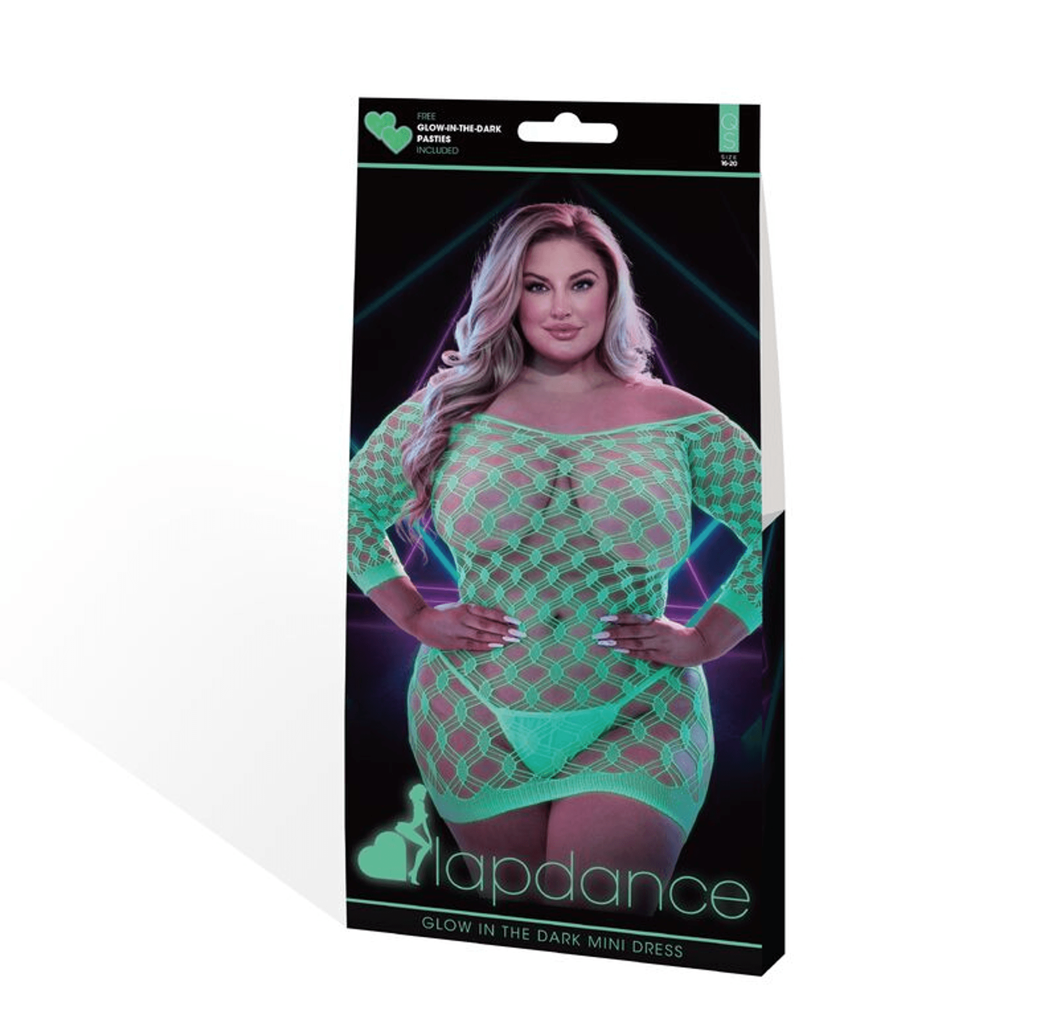 LAPDANCE GLOW IN THE DARK MINI DRESS Q/S