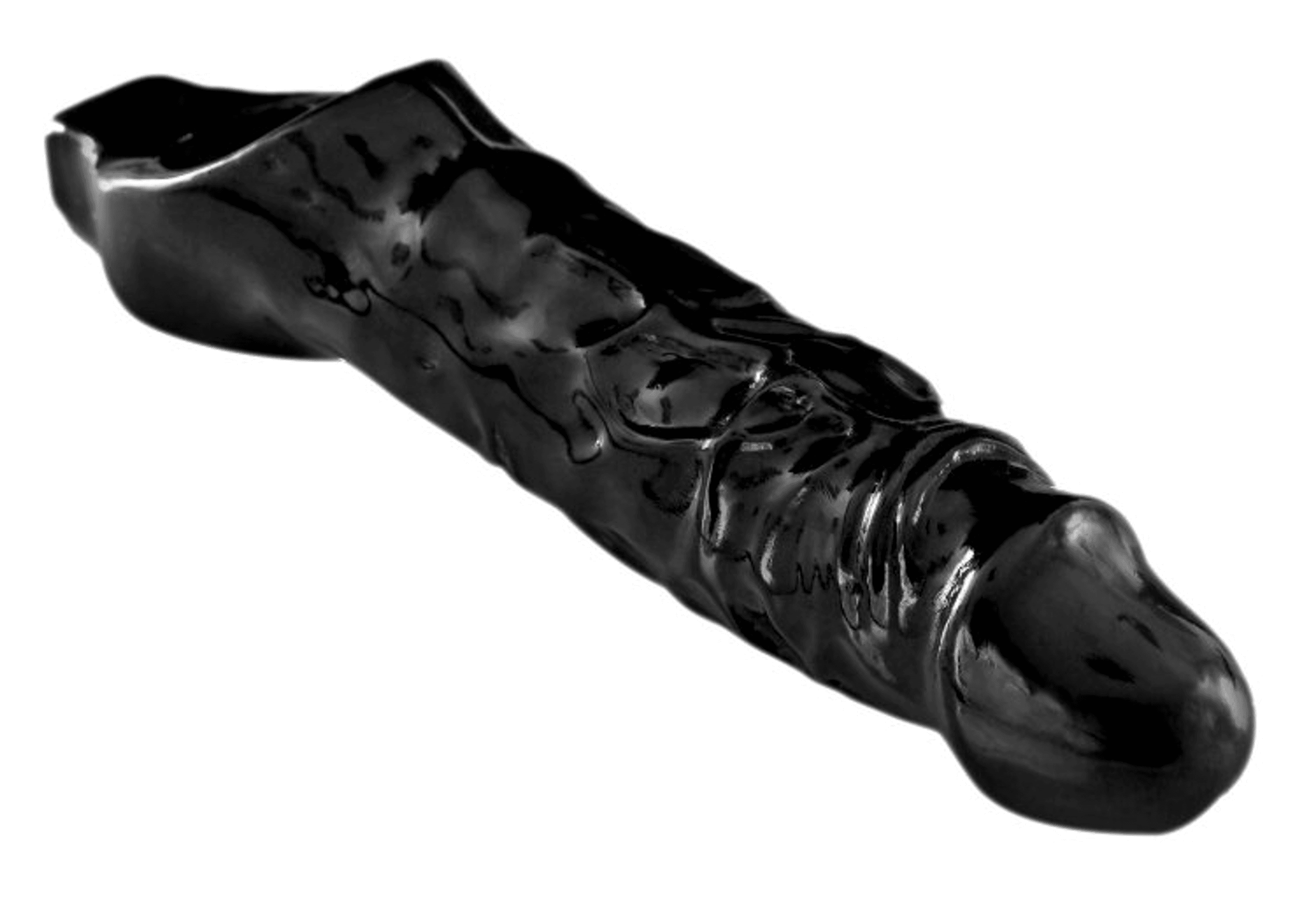 (BULK) MASTER SERIES BLACK MAMBA COCK SHEATH