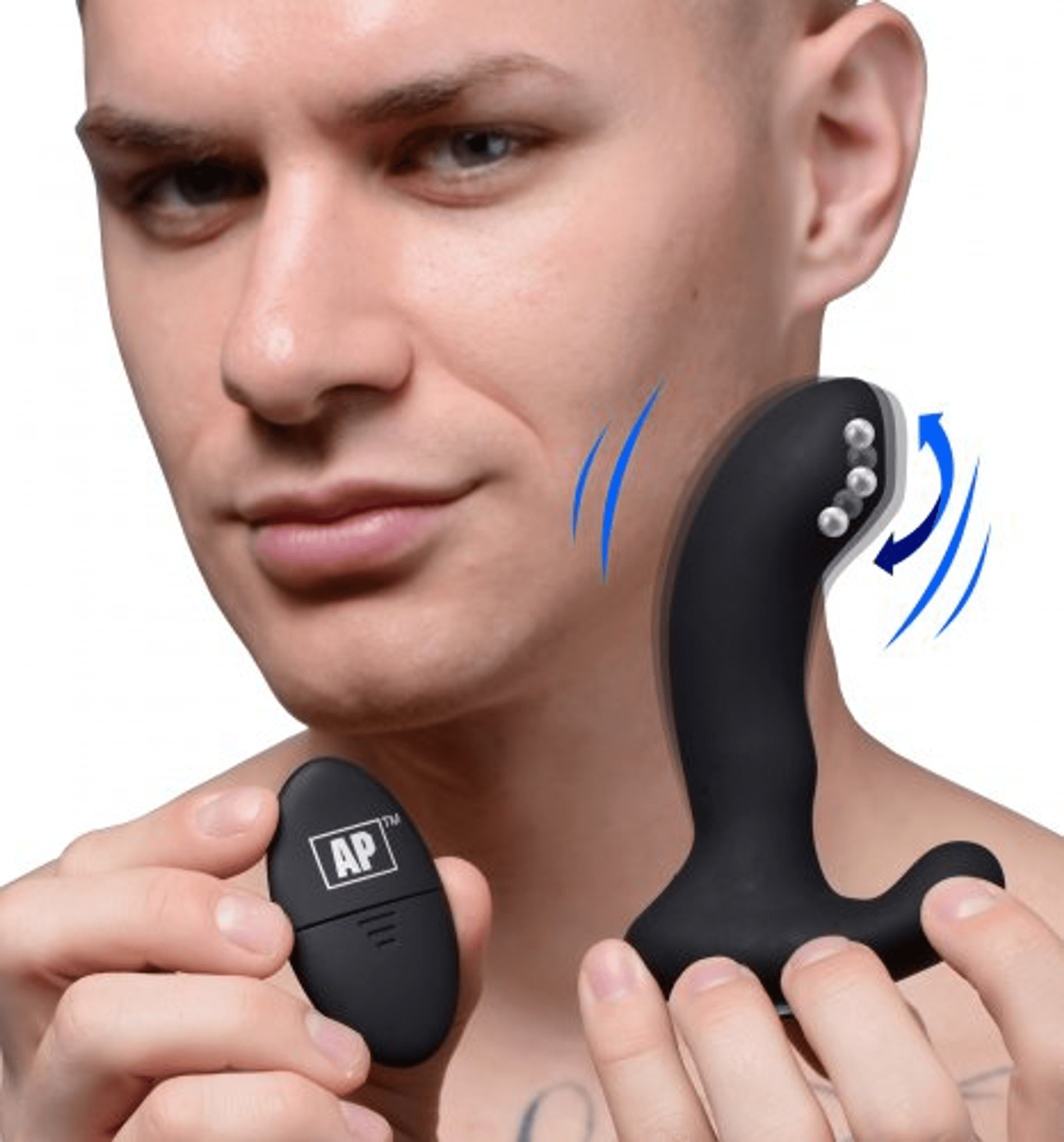 ALPHA-PRO 10X P-MASSAGE MOVING BEAD PROSTATE STIMULATOR
