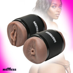 Double Shot Pussy and Ass Stroker - Dark