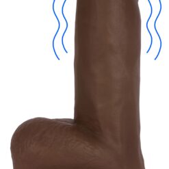 Jock Dark Vibrating Dildo with Balls - 6 Inch