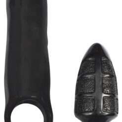 XXXPander Sheath with Double Textured Plug - Black